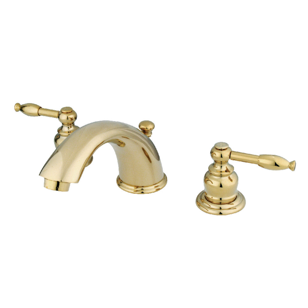 Kingston Brass GKB962KL Widespread Bathroom Faucet - 8 Inch Centerset, Oil Rubbed Bronze Finish, High Arc Spout - Perfect for Modern Bathroom Vanities and Sinks