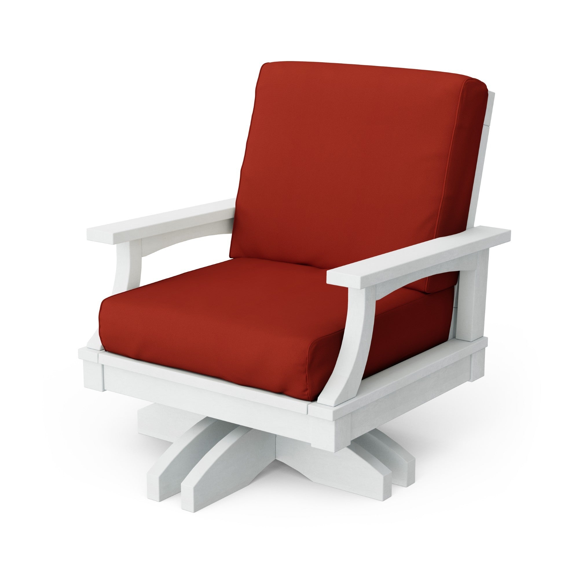 Heritage Deep Seating Swivel Chair - 360° Rotating Patio Lounge Chair with Cushions, Weather-Resistant Outdoor Furniture for Garden, Poolside & Backyard Relaxation