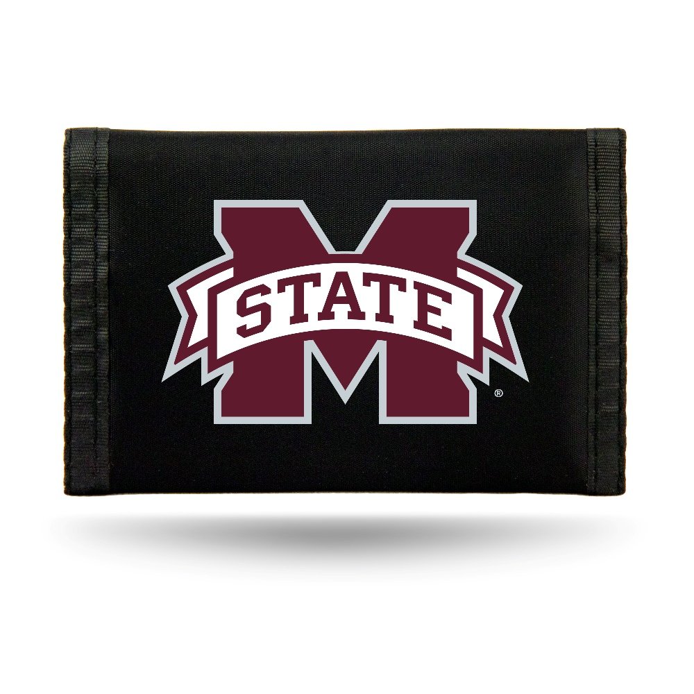 Rico Industries NCAA Licensed Nylon Tri-Fold Wallet - Durable & Stylish College Sports Accessory for Men | Perfect for Game Day, Travel & Everyday Use