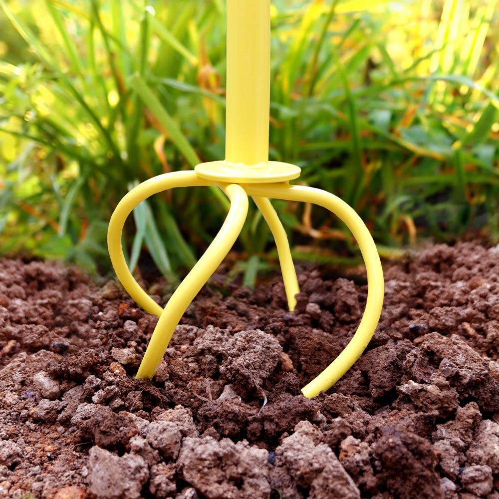Manual Twist Tiller for Gardening - Steel Garden Claw Hand Cultivator, Lawn Aerator & Soil Loosener for Garden Beds, Plant Boxes & Raised Beds | Perfect for Weeding, Aeration & Soil Preparation
