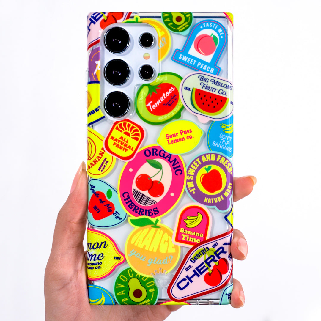 Juicy Fruits Pattern Samsung Phone Case - Durable Protective Cover for Samsung Galaxy S21/S20/Note 20 - Stylish Soft TPU Bumper Case for Everyday Use, Work & Travel