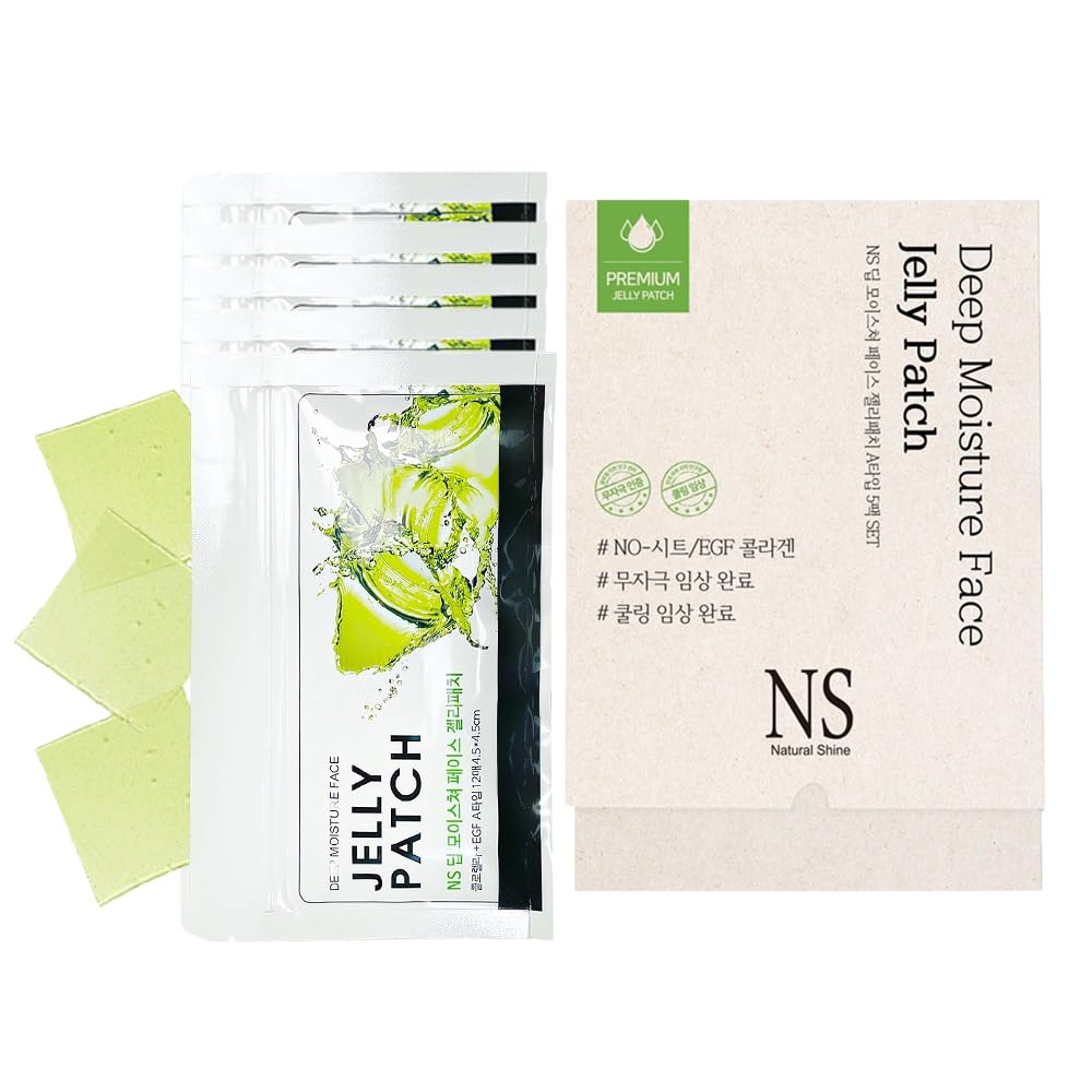 Korean Deep Moisture Face Jelly Patch - Cooling Pore Care for Sunburn Relief
