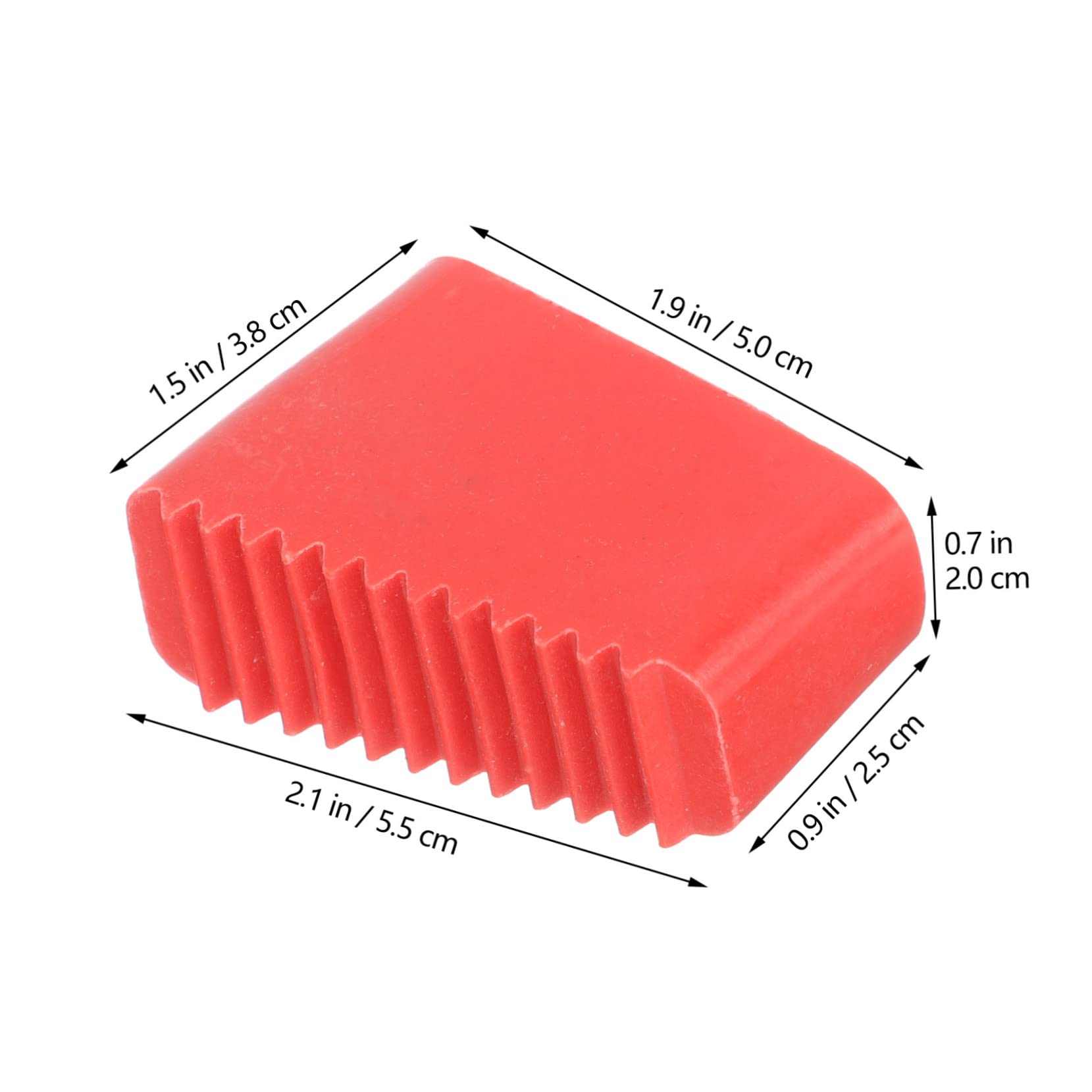 DOITOOL 4-Piece Non-Slip Ladder Feet Replacement Pads - Square Rubber Step Covers for Ladder Safety, Anti-Slip Traction Mats for Ladder Stability - Perfect for Home, Garage, and Construction Use