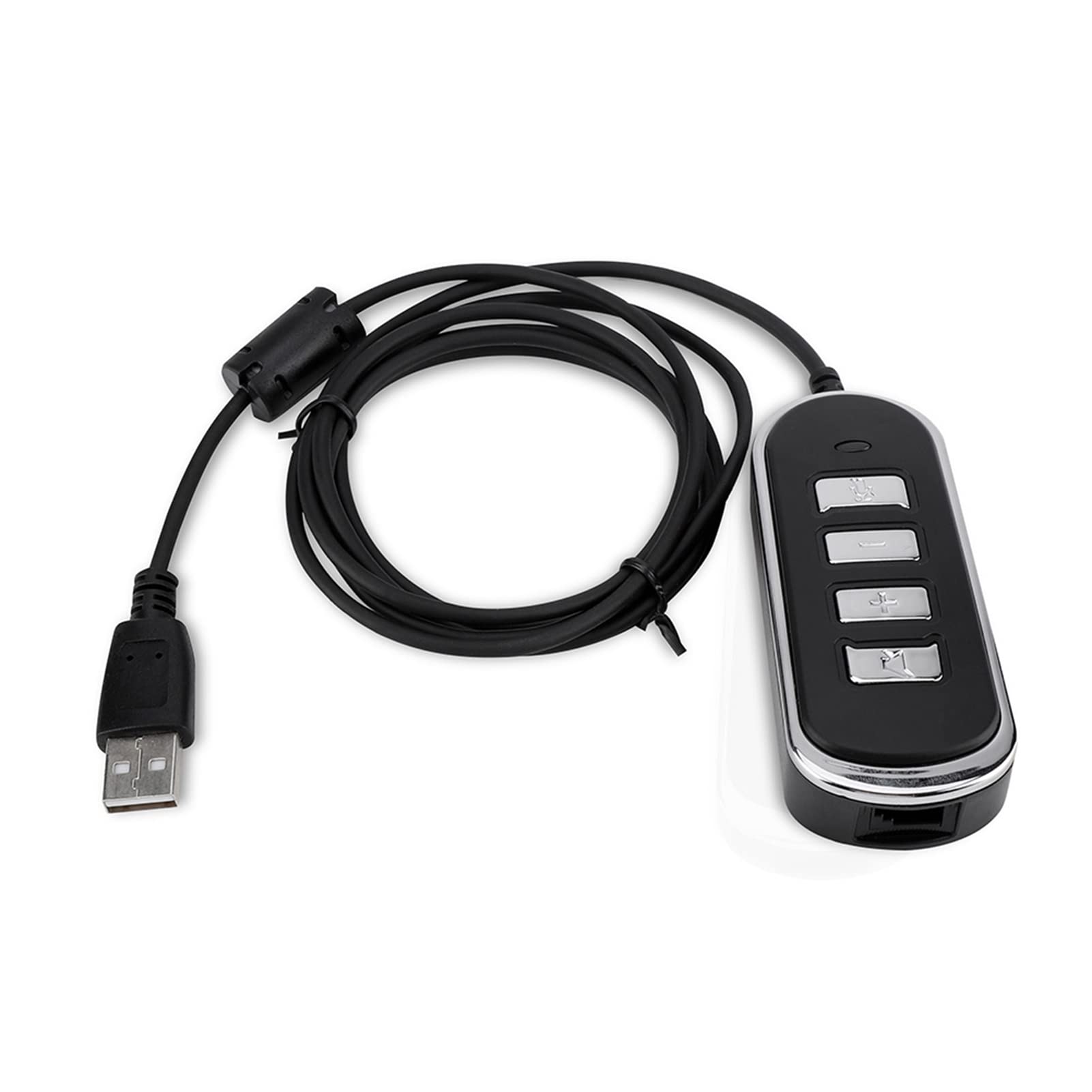 Premium RJ9 to USB Adapter for Headset & Microphone Systems - Seamless Earphone Connection for Call Centers, Gaming & Office Communication