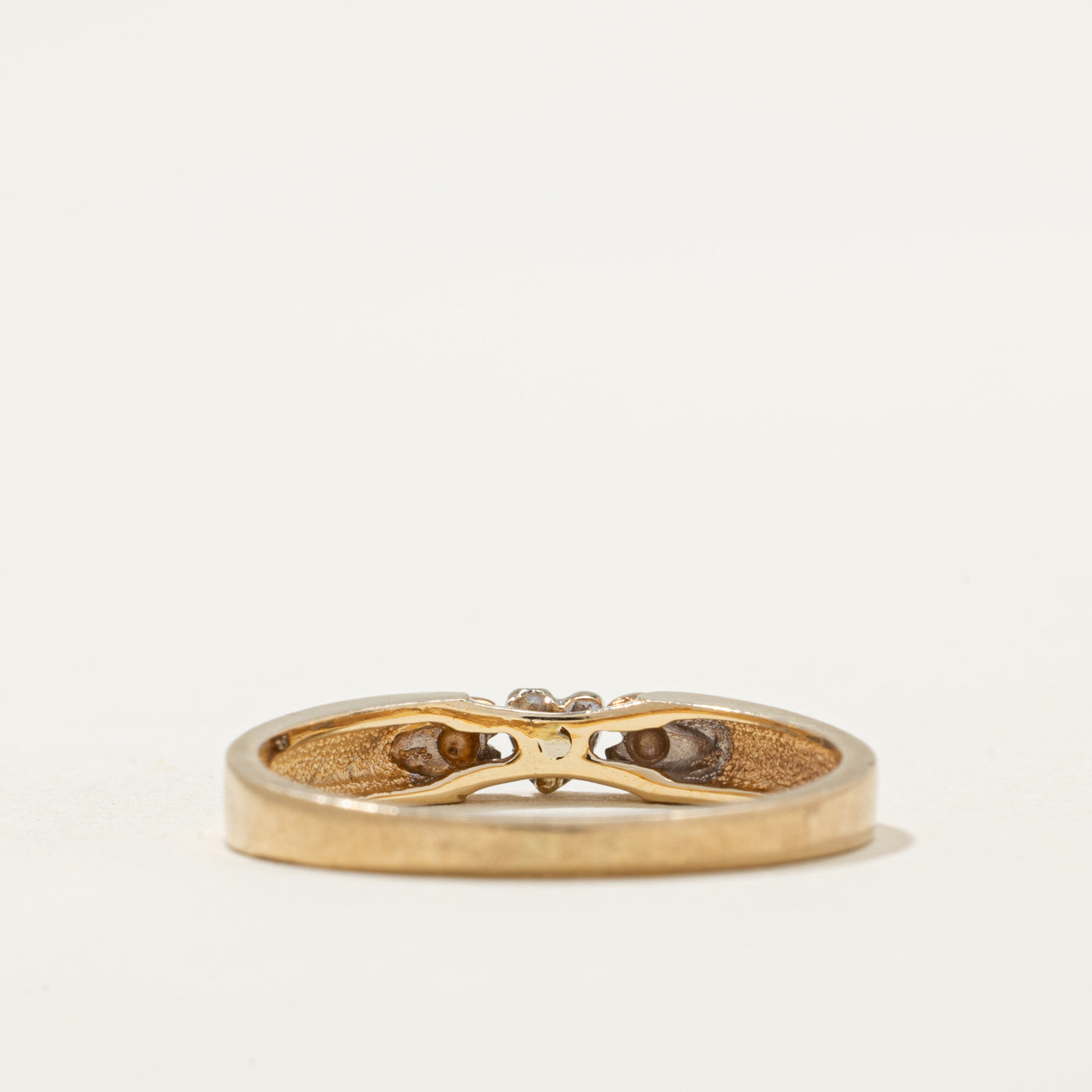 0.01ct Diamond Heart Ring - Size 7.5 - Sterling Silver or Gold Plated - Perfect for Valentine's Day, Anniversary & Romantic Gifts