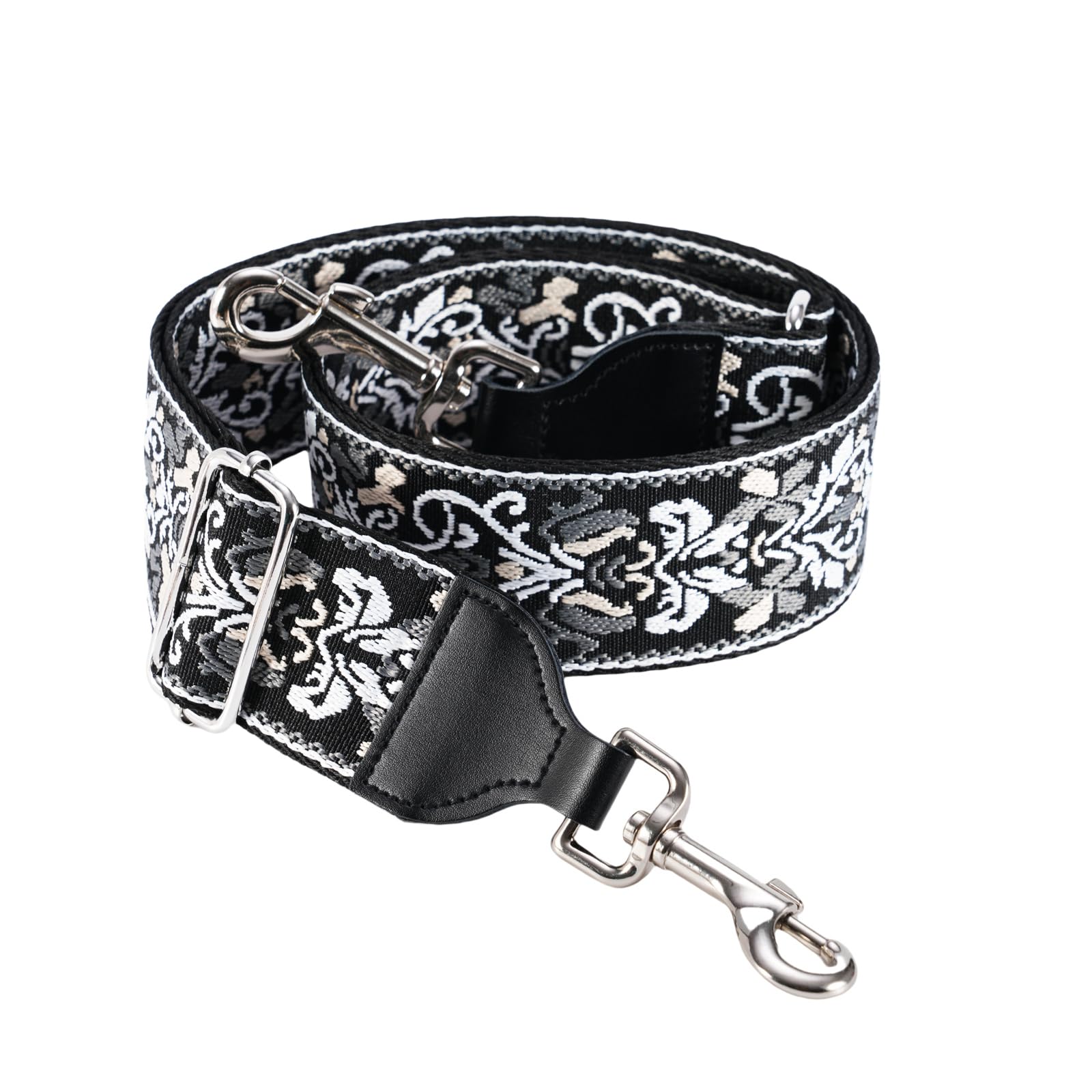 CLOUDMUSIC Replacement Handbag Strap - Adjustable Crossbody Purse Strap with Silver Clips for Women & Girls | Perfect for Everyday Use, Travel & Fashion Accessories