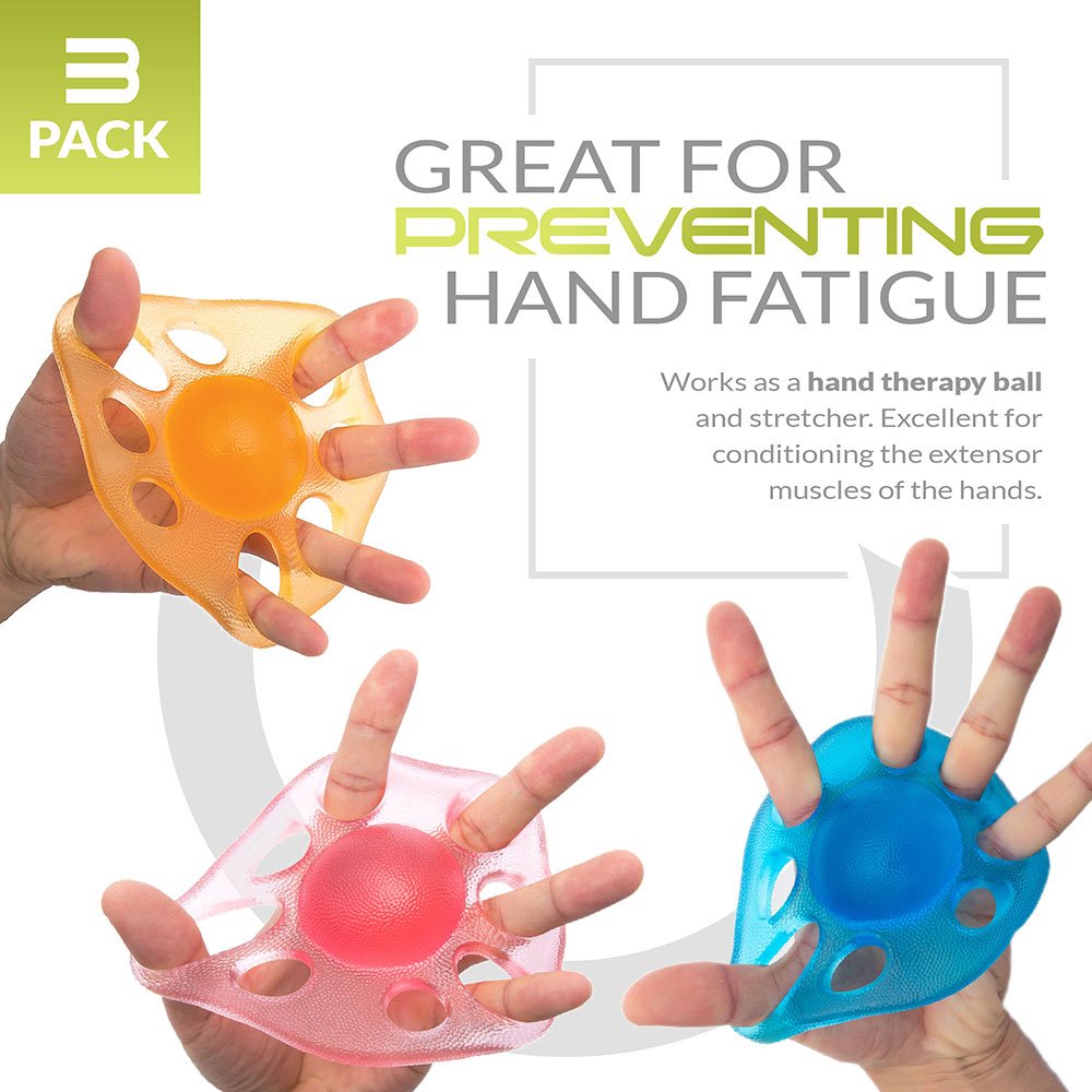 Finger Exerciser & Hand Strengthener Grip Trainer - Improve Grip Strength for Rock Climbing, Guitar Playing, Rehabilitation & Arthritis Relief