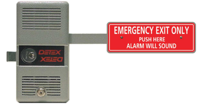 Detex ECL 230D Alarmed Deadbolt Panic Exit Device - High Security Door Lock for Commercial Buildings, Schools & Hospitals