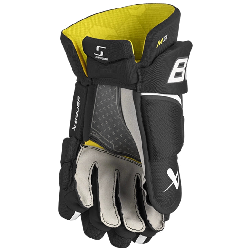 Bauer Supreme M3 Intermediate Hockey Gloves - Left/Right Hand - Protective Ice Hockey Gear for Players - Perfect for Practice & Games