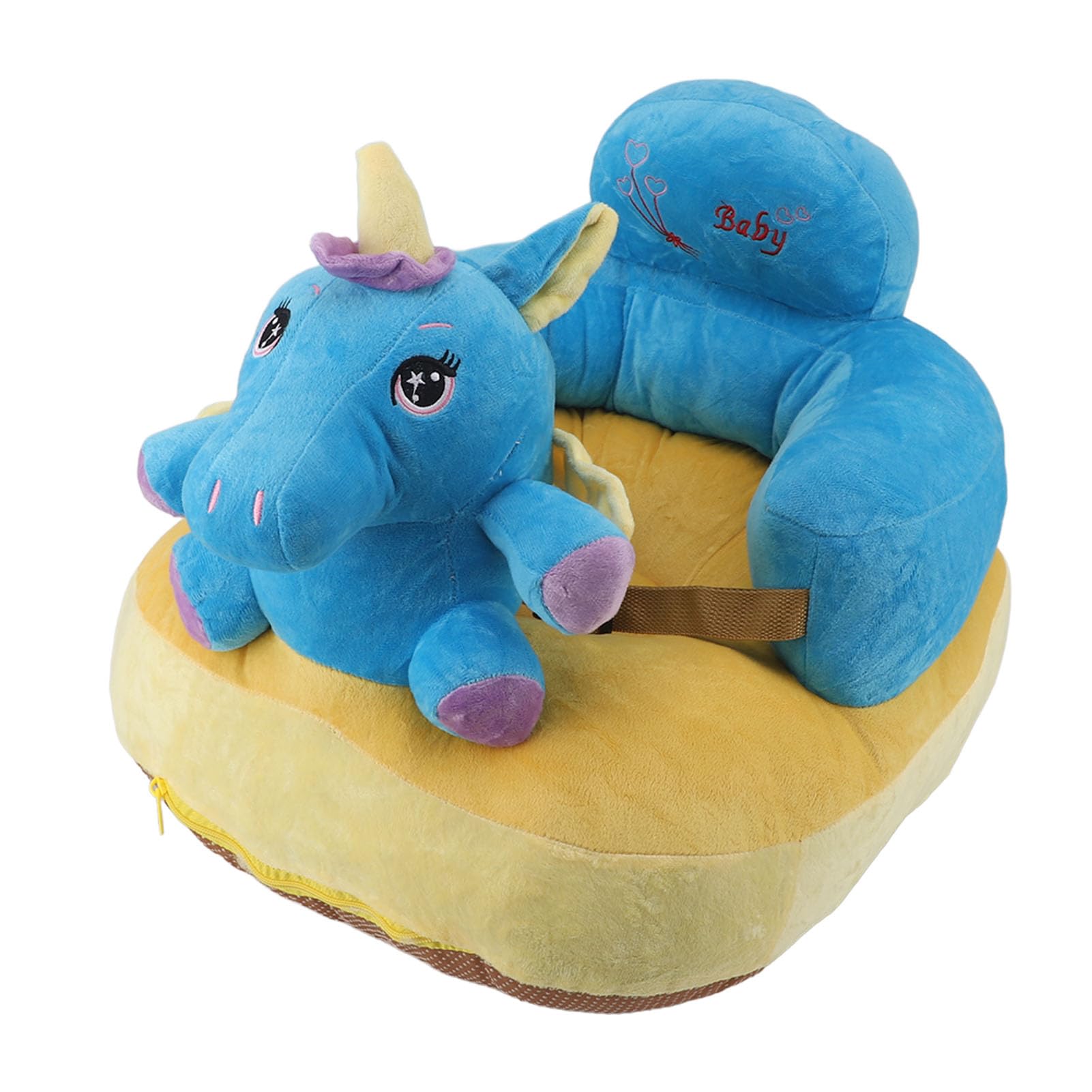 **Baby Support Sofa - Soft Plush Animal-Shaped Cushion for Infant & Toddler Girls - Perfect for Playtime, Nursing & Relaxing at Home**