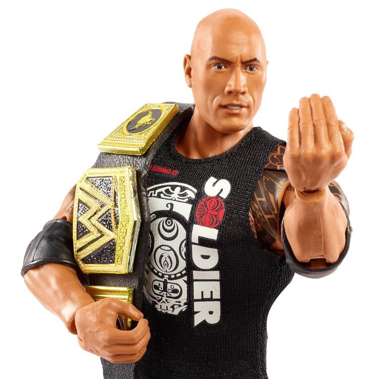 WWE Ultimate Edition The Rock Action Figure - Collectible Wrestling Toy for Fans, Kids & Adults - Perfect for Display, Play & Gifting