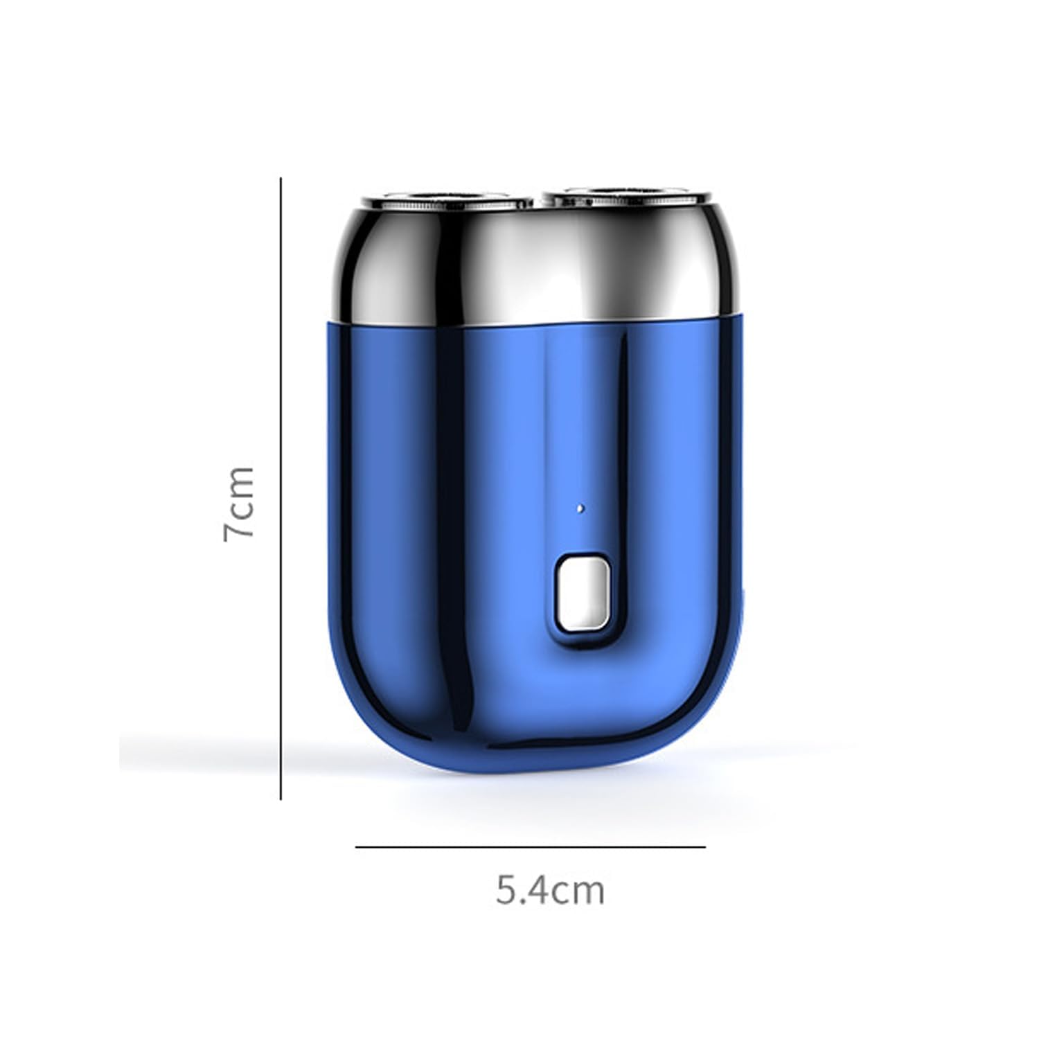 Jacooba Electric Razor for Men - 2025 Mini Dual-Head USB Rechargeable Waterproof Shaver (Blue & Green) - Perfect for Travel, Gym & Daily Grooming