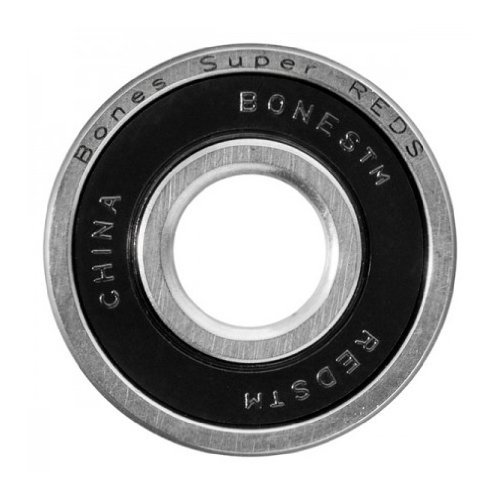 Bones Super Reds Bearings - 8 Pack with Free Spacers | High-Speed Skateboard Bearings for Smooth Riding | Perfect for Street Skating, Longboarding & Skatepark Tricks