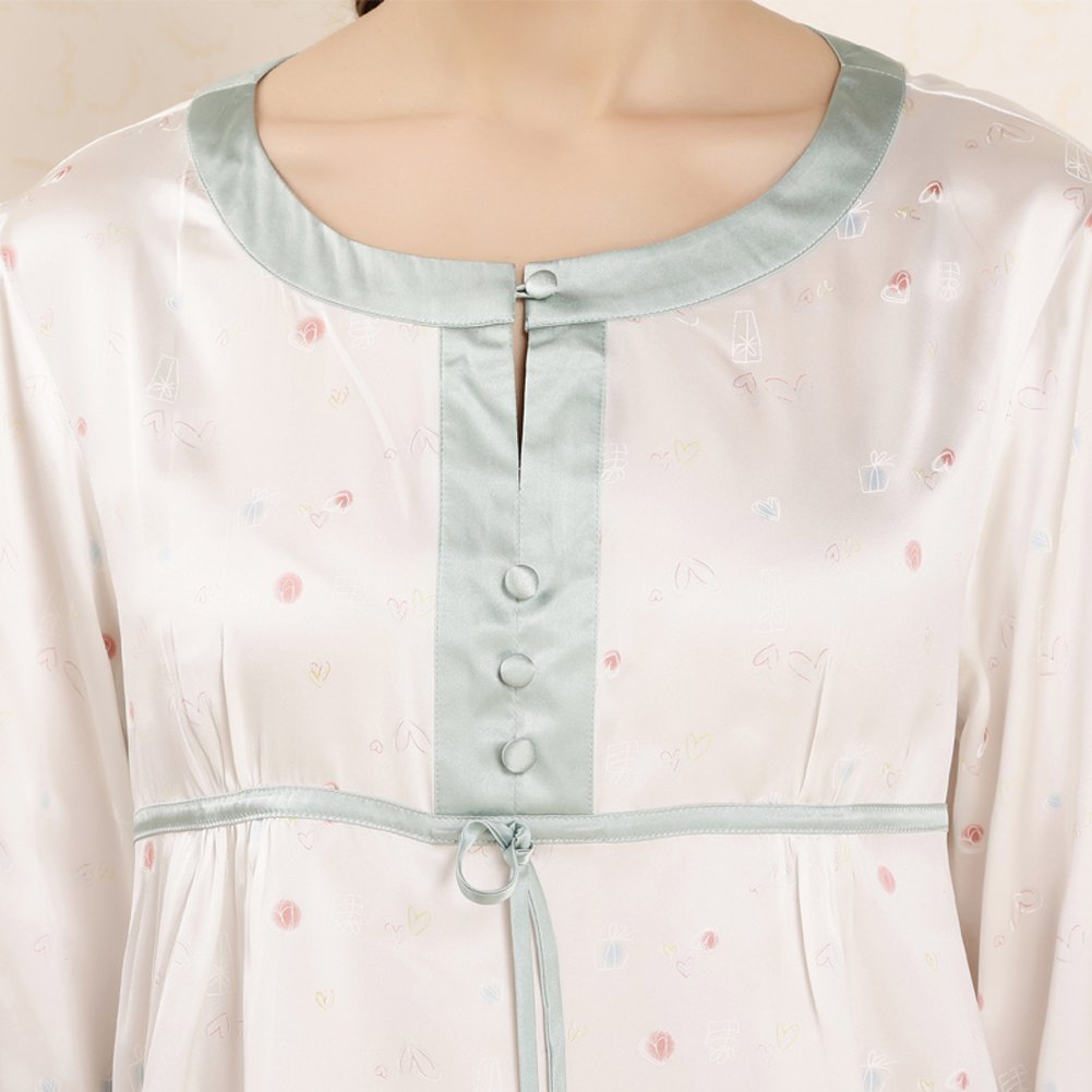 LoveSilk Women's 100% Pure Silk Pajama Set - Luxury Sleepwear for Women, Soft & Breathable Nightwear, Elegant Loungewear Gift for Her - Perfect for Relaxing at Home, Spa Days & Romantic Getaways