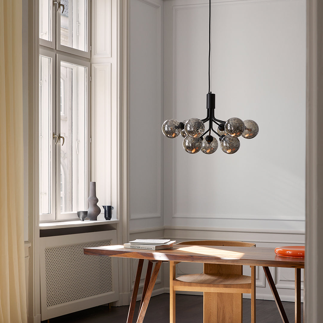 Apiales 9-Light Crystal Chandelier - Elegant Modern Ceiling Light Fixture for Dining Room, Bedroom, Living Room & Foyer Decor