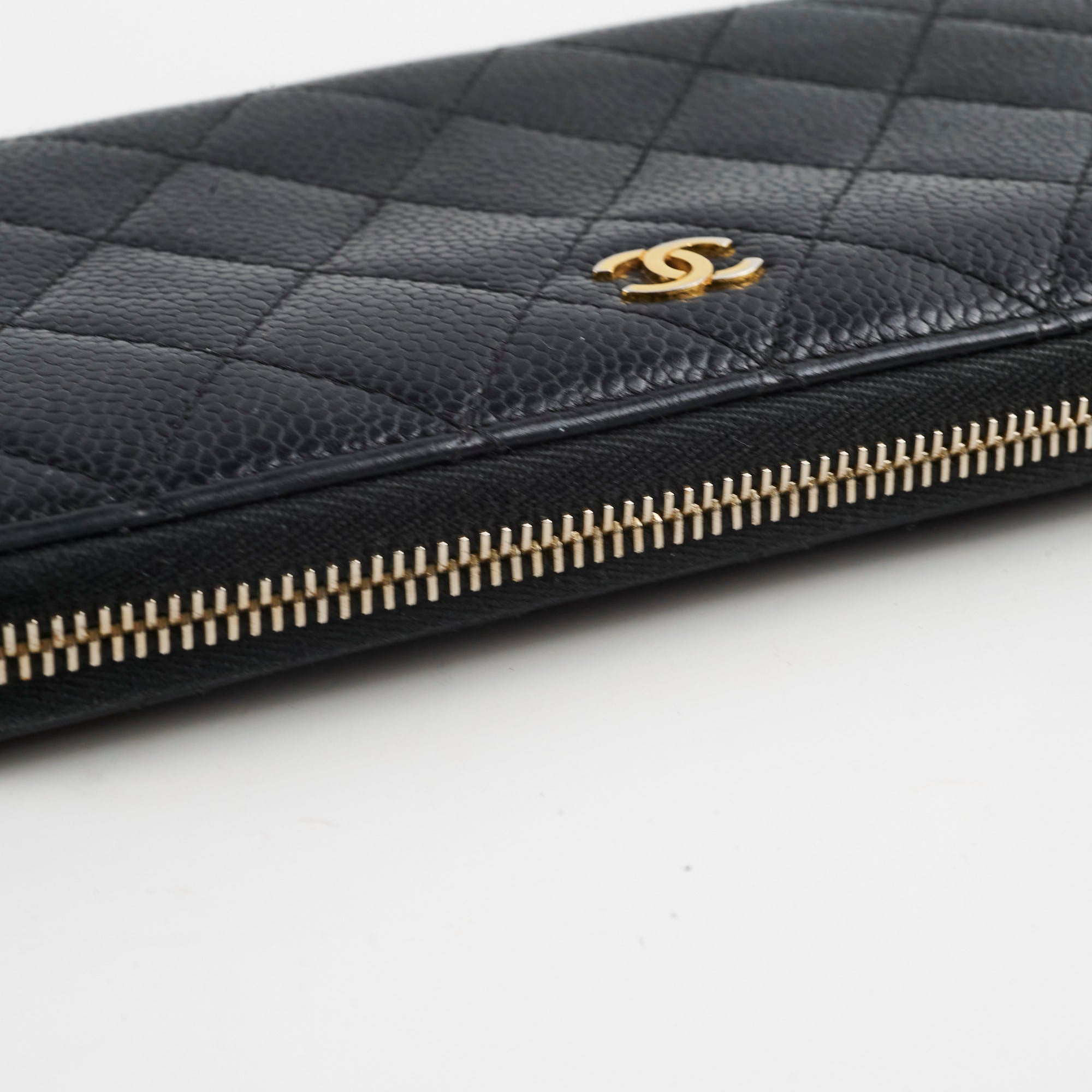 Chanel Caviar Zip Around Wallet Black Series 19 - Luxury Leather Wallet for Women | Perfect for Everyday Use & Special Occasions