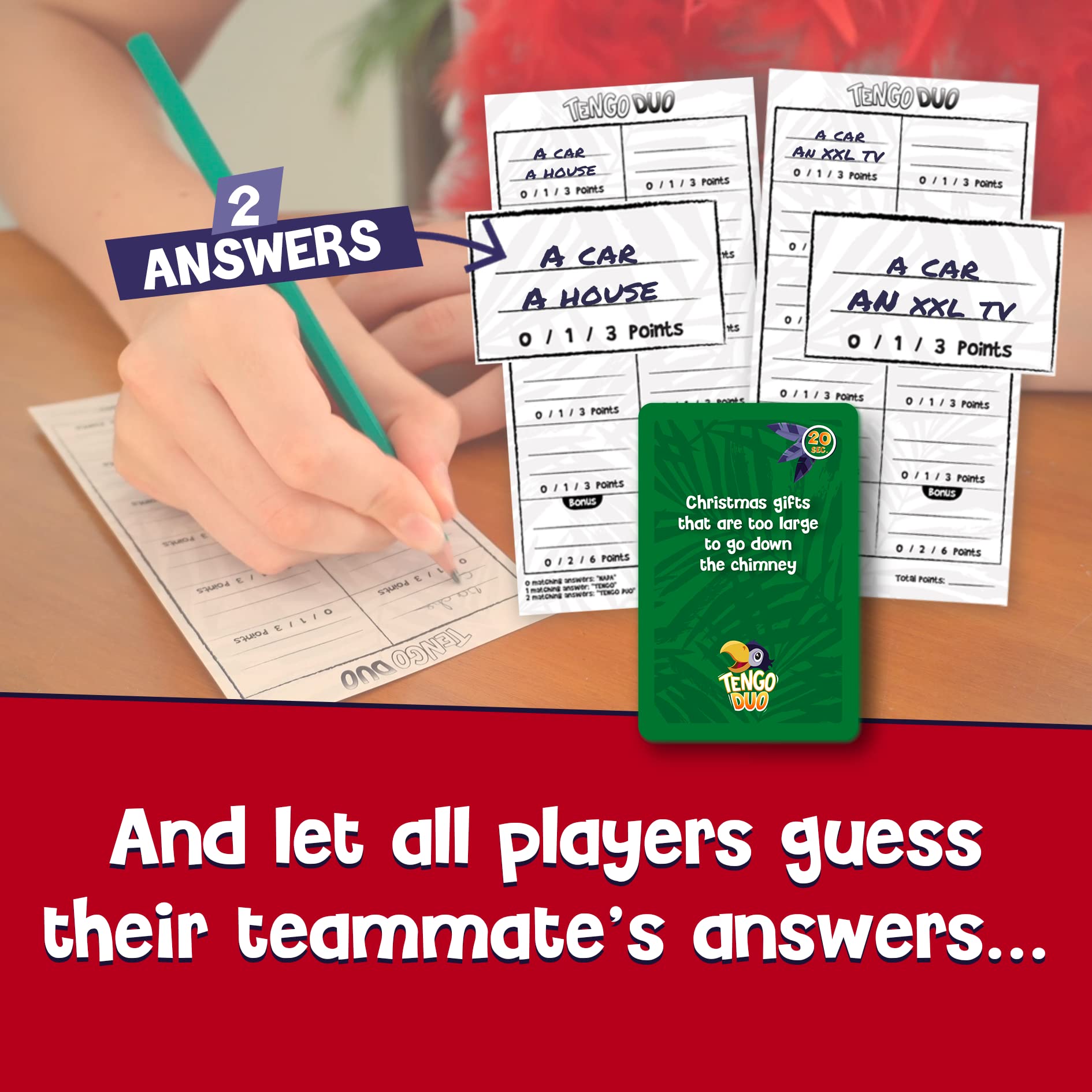 Tengo Duo - Family Matching Party Game for Kids & Adults | 3+ Players | Brain-Teasing Fun for Parties, Game Nights & Family Gatherings