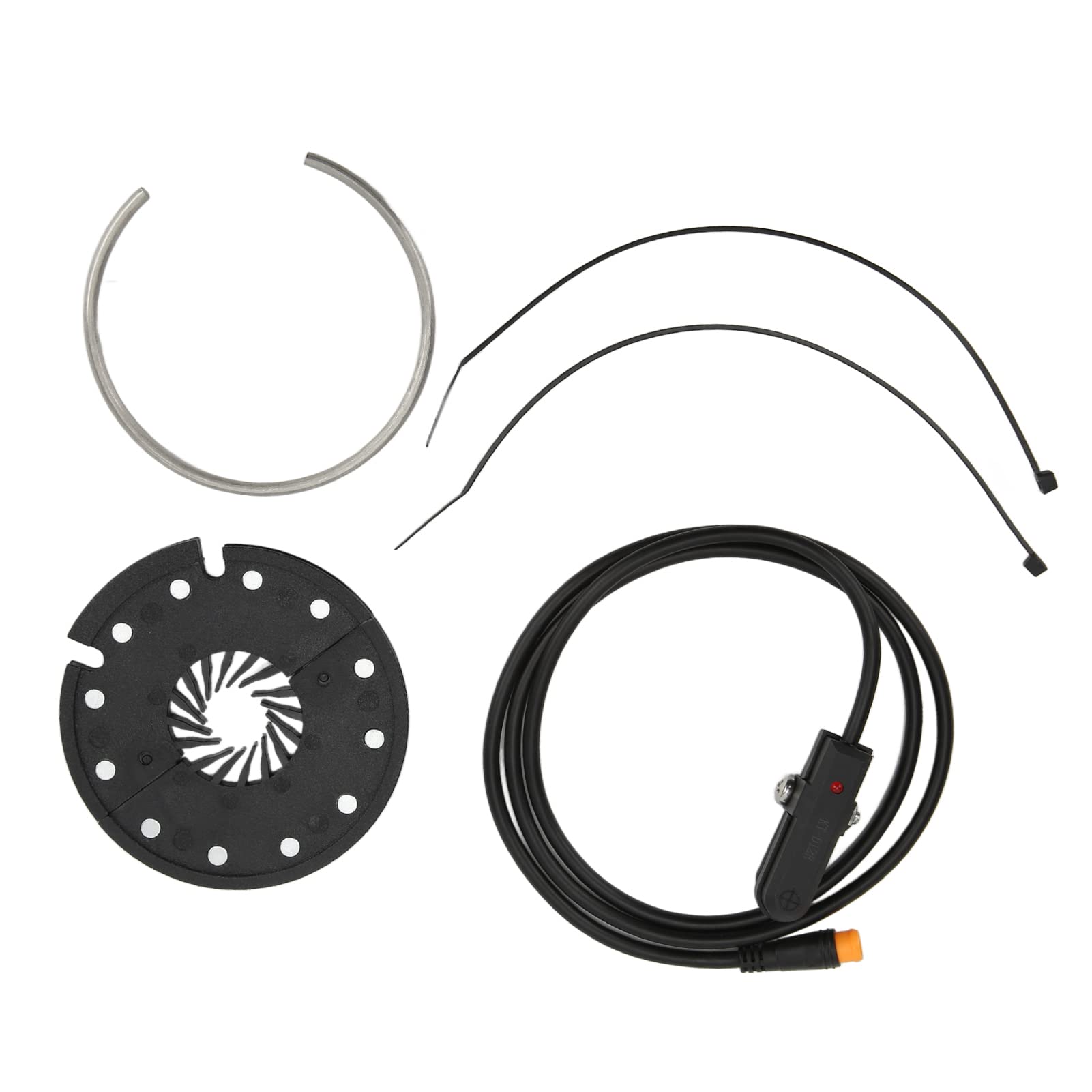 Alomejor 12 Magnets Electric Bike Pedal Assist Sensor Conversion Kit with Plug - E-Bike PAS System for Easy Installation | Perfect for Commuting, Mountain Biking & Urban Riding
