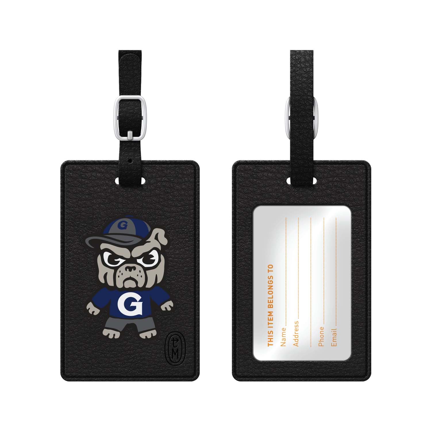 Georgetown University Tokyodachi Classic Luggage Tag - Durable Travel ID Tag for Suitcases, Bags & Backpacks - Perfect for Airports, College Campuses & Business Trips