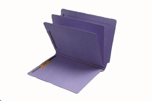 Lavender Classification Folders with 2 Dividers & 6 Fasteners - 3 Inch Expansion for Office, School, and Home Organization
