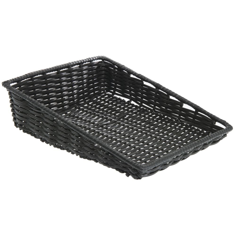 HUBERT Black Tapered Storage Basket - 15.5