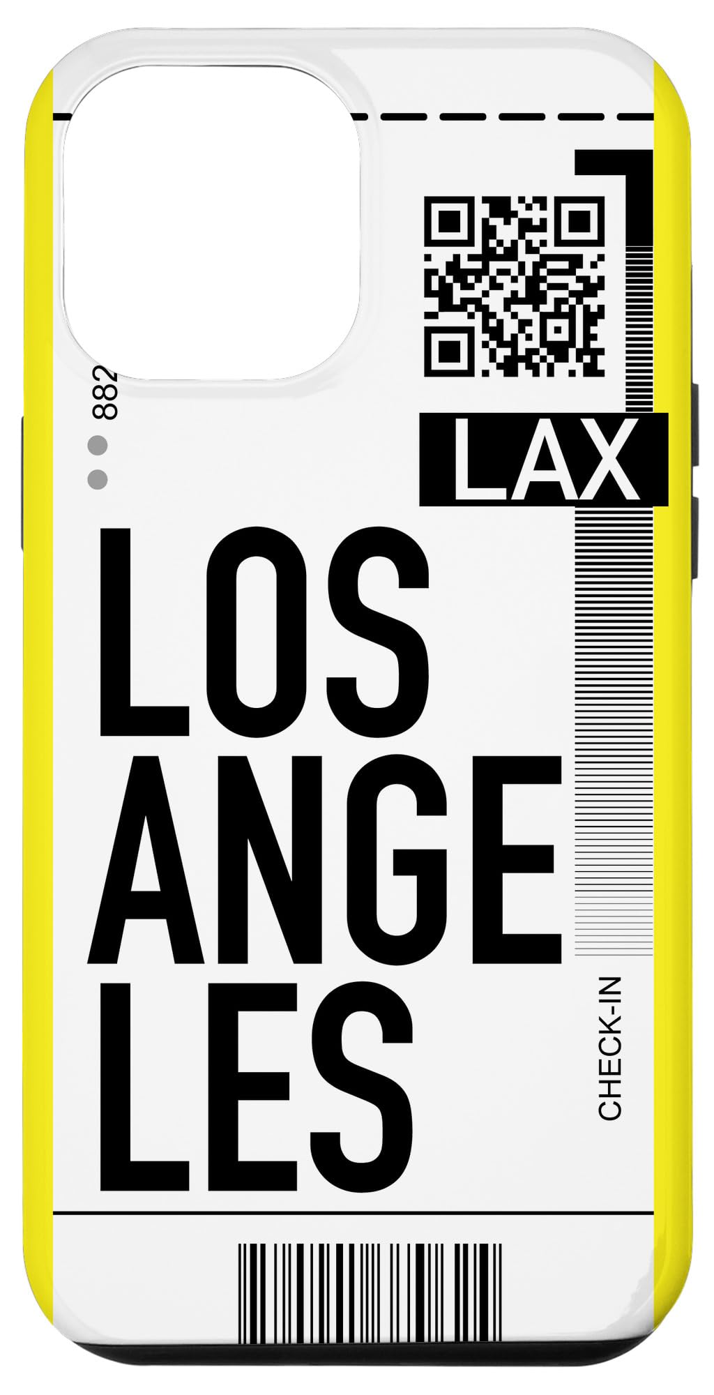 iPhone 12 Pro Max Los Angeles Air Ticket Phone Case - Stylish Boarding Pass Design for Travel Enthusiasts, Perfect for City Trips and Plane Adventures