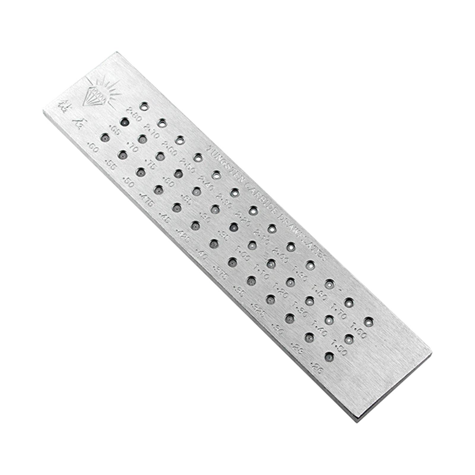 Colaxi Tungsten Steel Jewelry Wire Drawplate - Durable & Wear-Resistant Jewelry Making Tool for Beginners, Beading & Crafting (Style A) - Perfect for DIY Jewelry, Wire Wrapping & Metalworking Projects