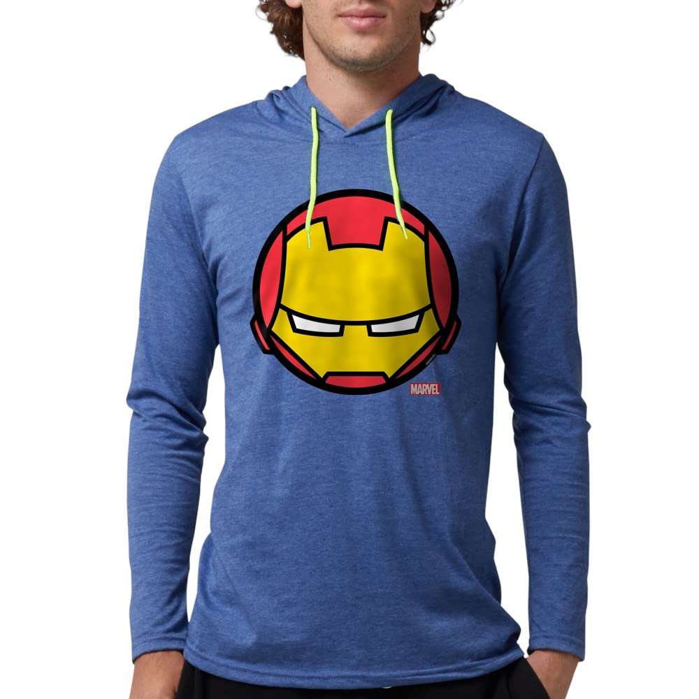 Iron Man Icon Men's Hooded Sweatshirt - Marvel Superhero Graphic Pullover for Casual Wear & Gifts