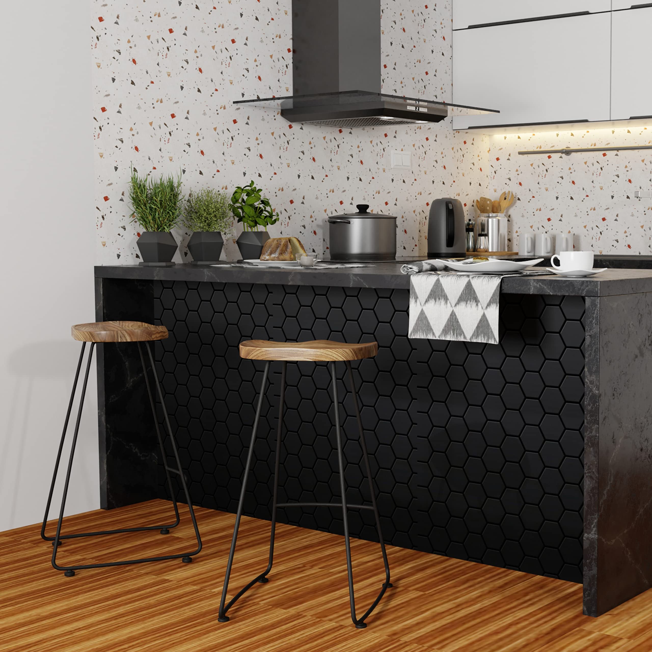 SIMPLIHOME Amberly Rustic Metal 30-Inch Saddle Bar Stools (Set of 2) - Natural/Black Finish for Kitchen Island, Breakfast Bar & Dining Room - Counter Height Stools for Home & Restaurant Use