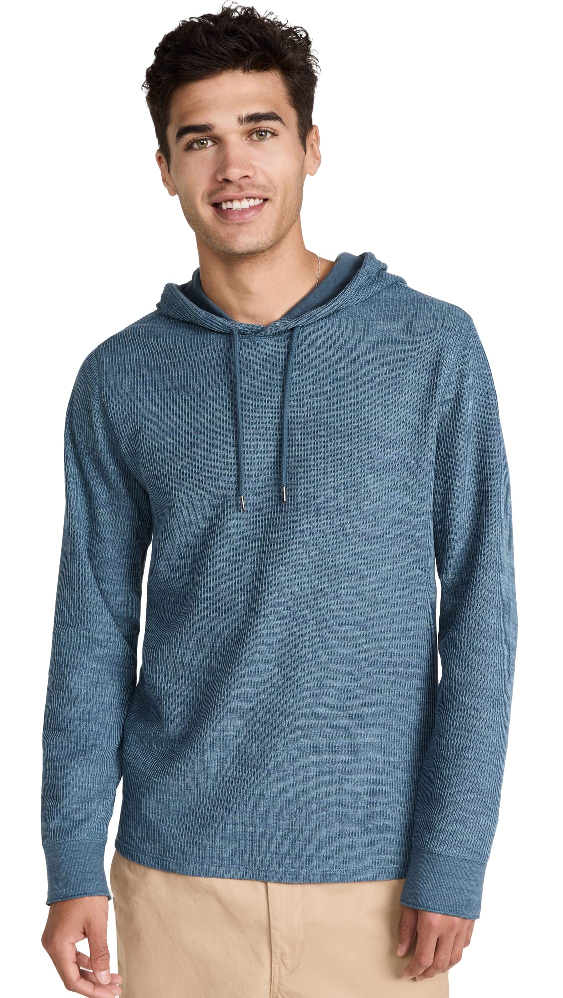 Vince Men's H Thermal Pullover Hoodie - Warm Fleece-Lined Winter Sweatshirt for Outdoor Activities, Hiking & Casual Wear