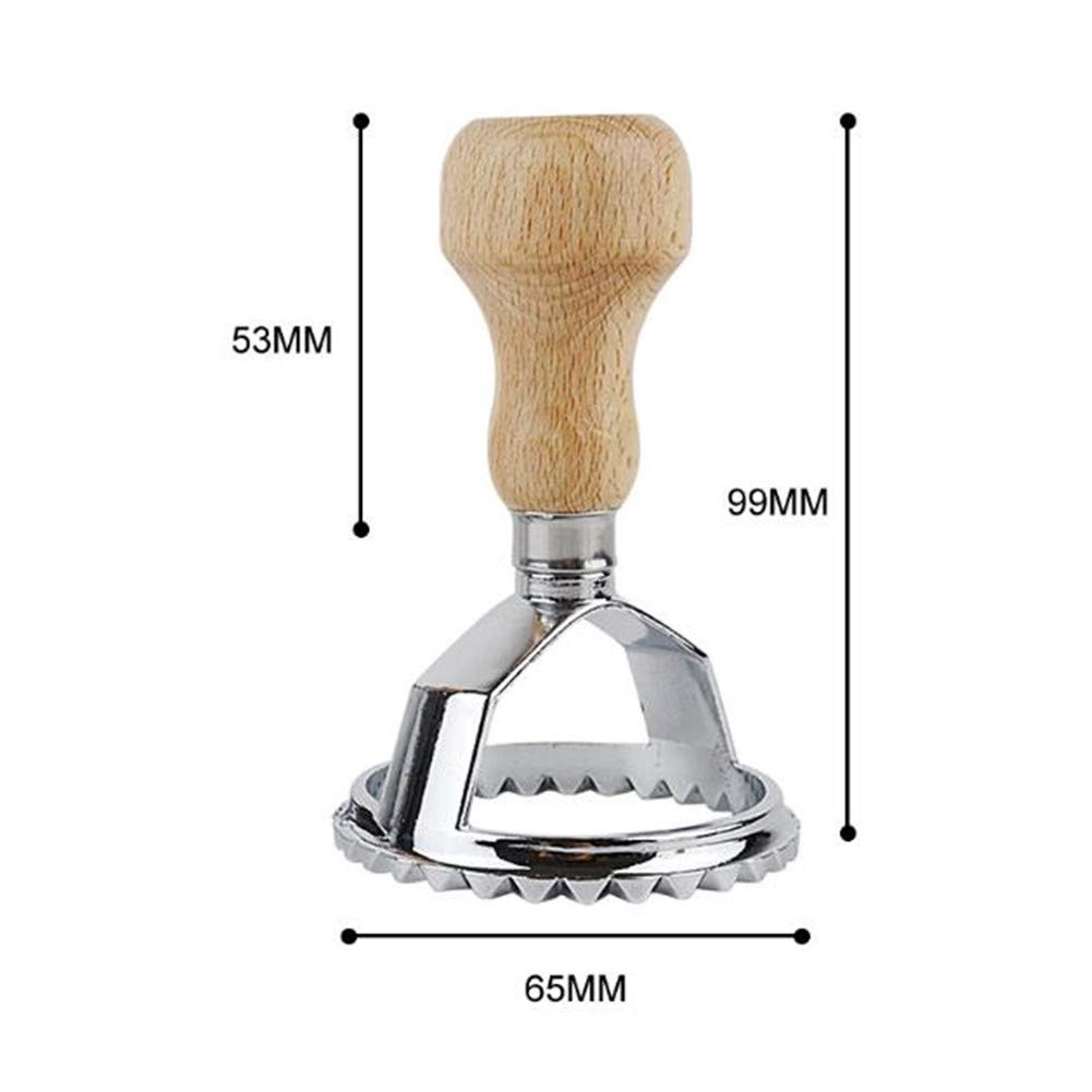 1 Piece Dumpling Maker - 6.5cm Round Metal Dumpling Mold & Ravioli Stamp Pasta Cutter - Pelmeni Dough Press & Pastry Maker Tool for DIY Cooking, Baking - Perfect for Homemade Dumplings, Pasta, Pies & Ravioli - Great for Family Cooking, Holiday Meals & Italian Cuisine