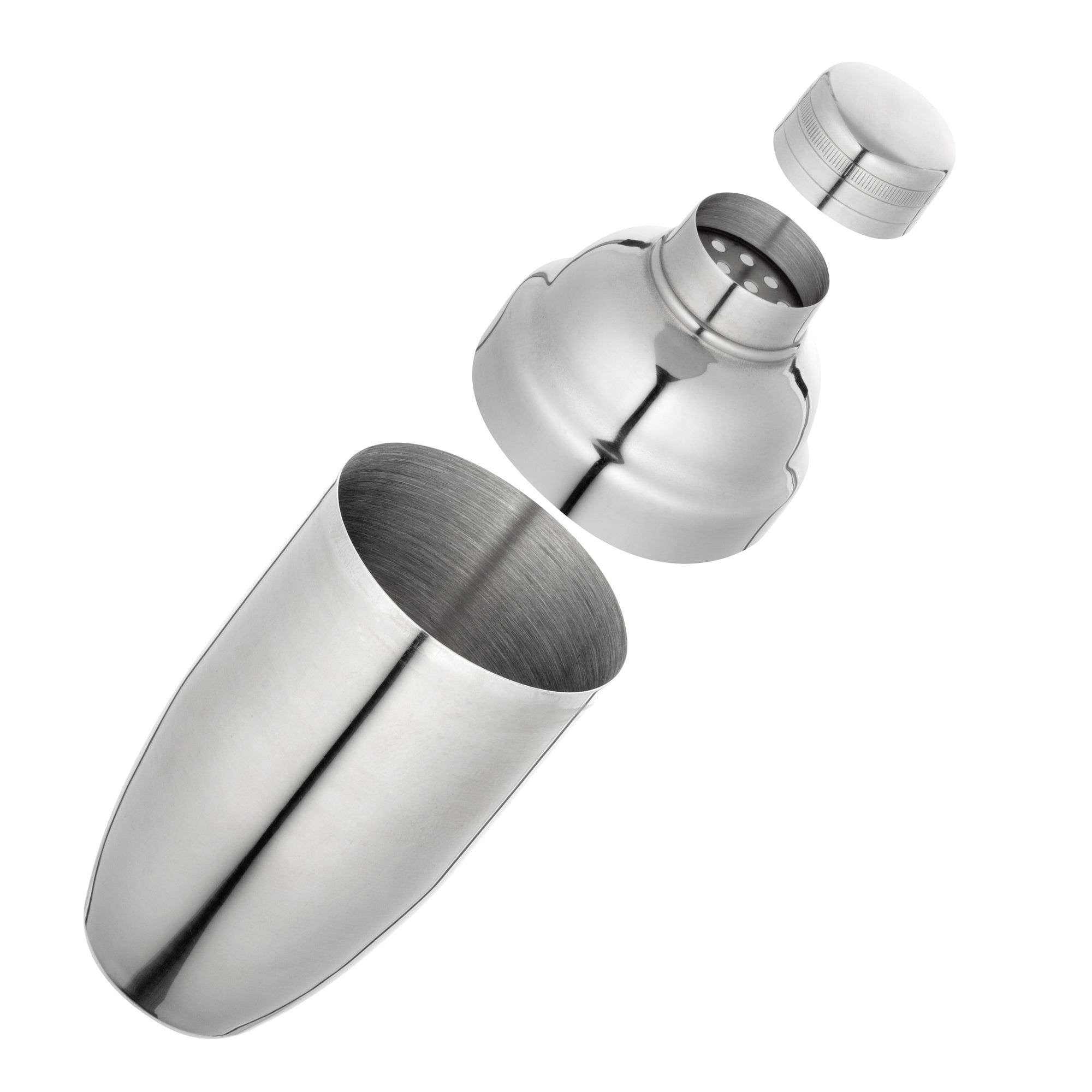 Premium 24 oz Stainless Steel Cobbler Cocktail Shaker with Mirror Finish - Bar Mixing Tool for Martinis, Margaritas & Whiskey Sours - Perfect for Home Bars & Professional Bartenders