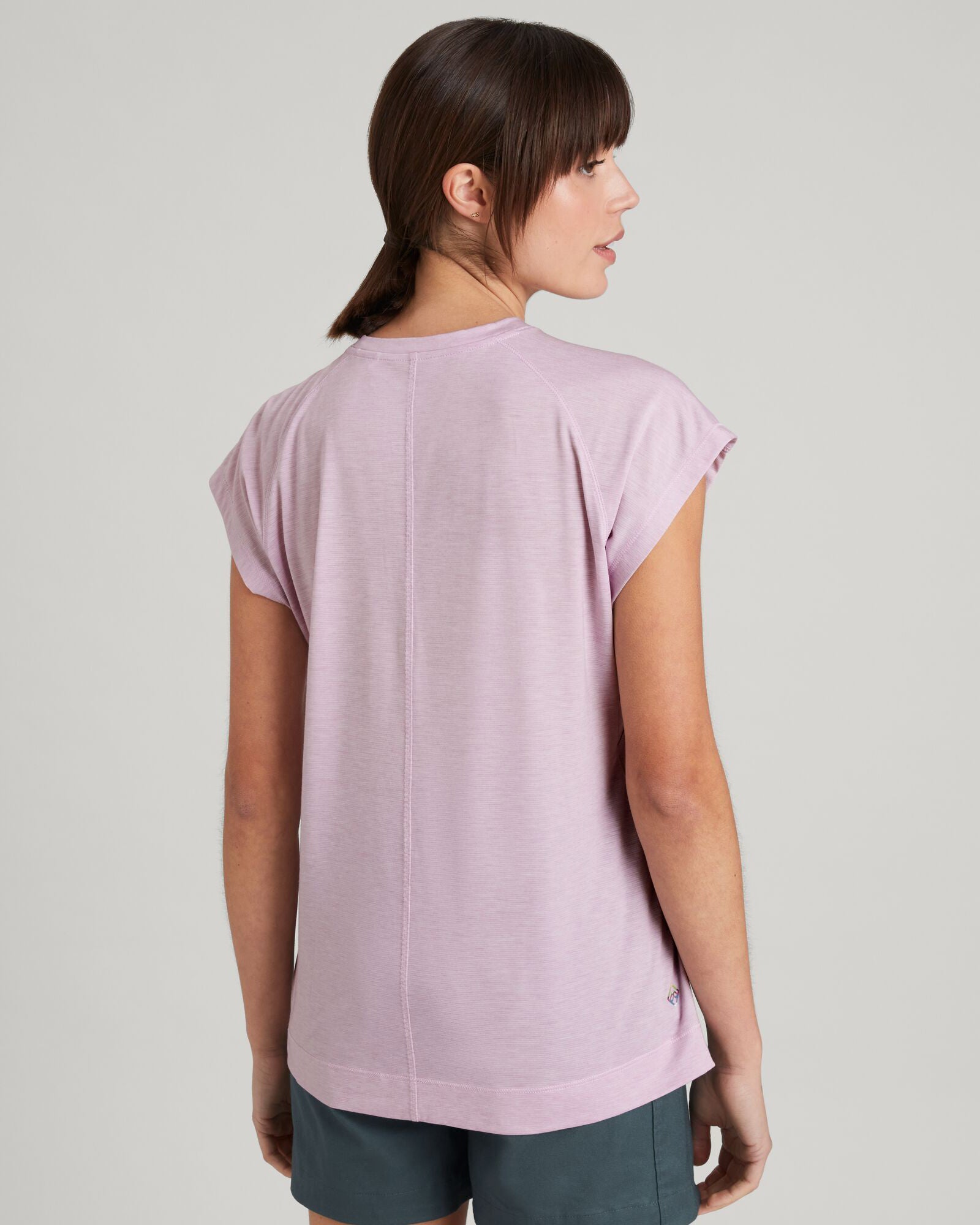 WELL.DER.NESS Women's Short Sleeve T-Shirt - Soft Cotton Lupin Field Print Top for Casual Wear, Summer Outfits & Everyday Comfort