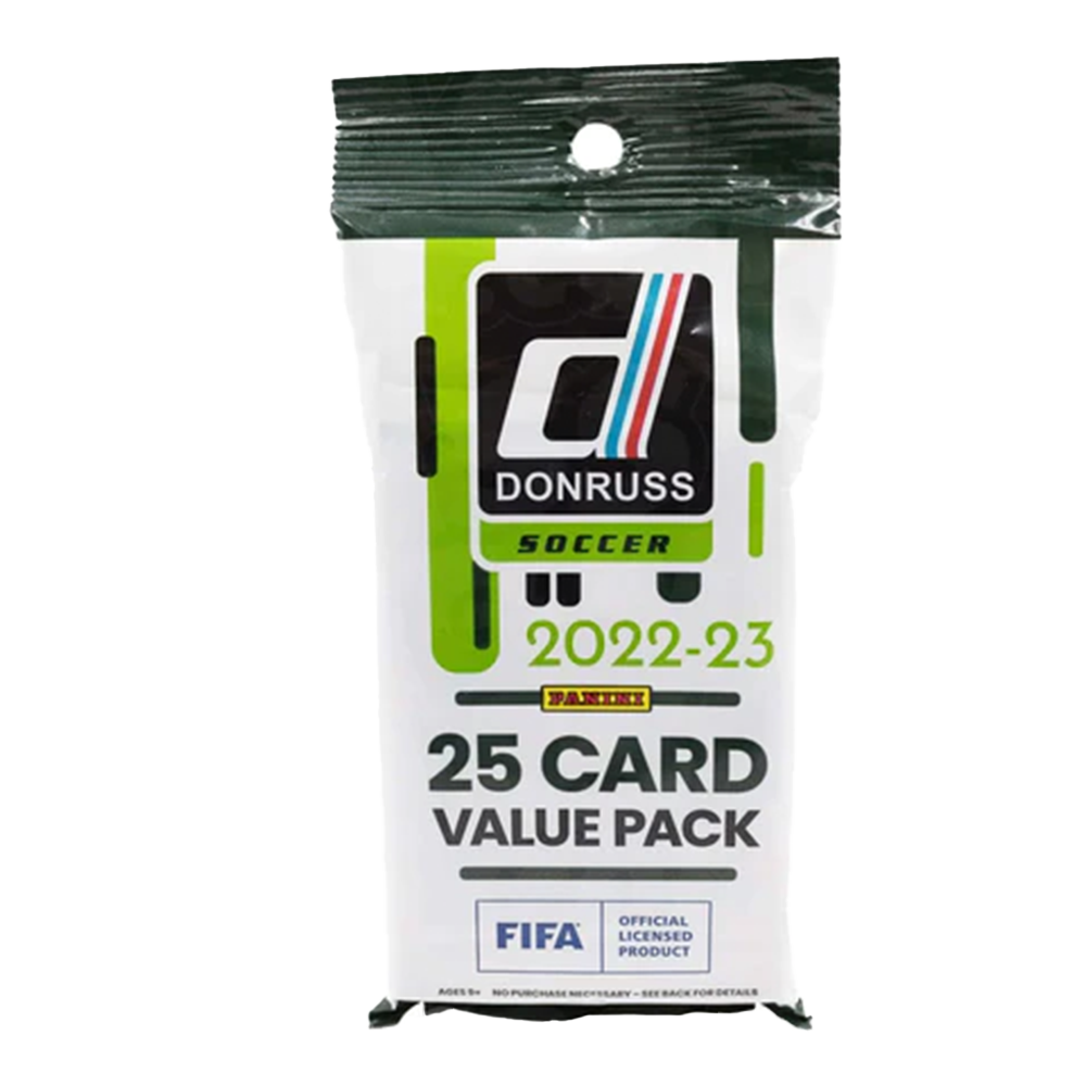 2022-2023 Panini Donruss Soccer Trading Cards Fat Pack - Collectible Football Stickers for Kids & Adults - Perfect for Trading, Collecting & Displaying