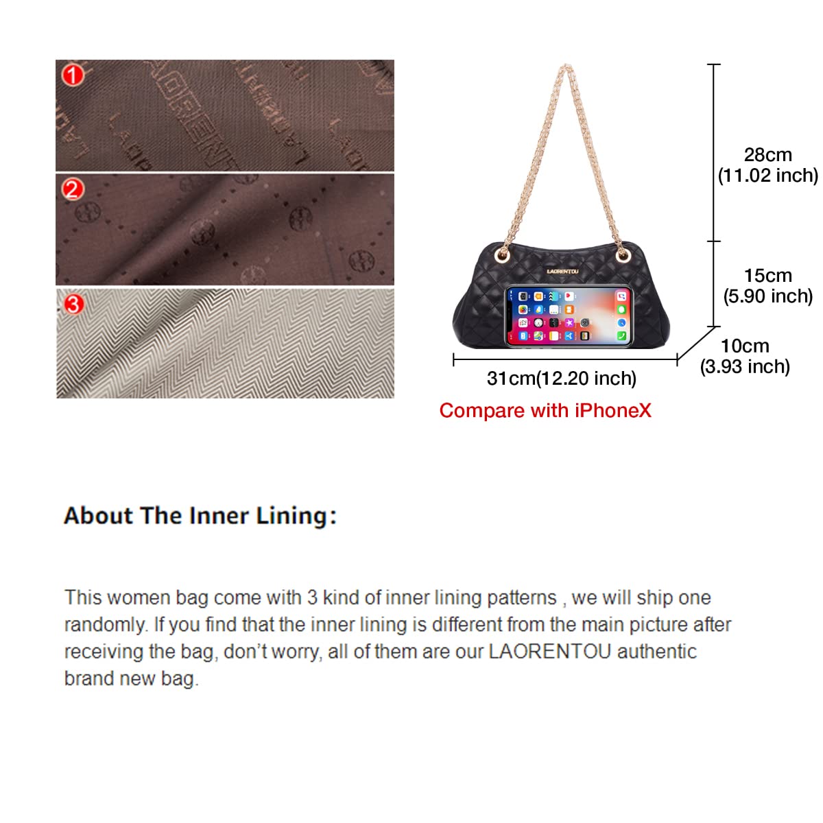 LAORENTOU Vegan Leather Heart Crossbody Bag for Women - Stylish Magnetic Buckle Purse for Daily Use