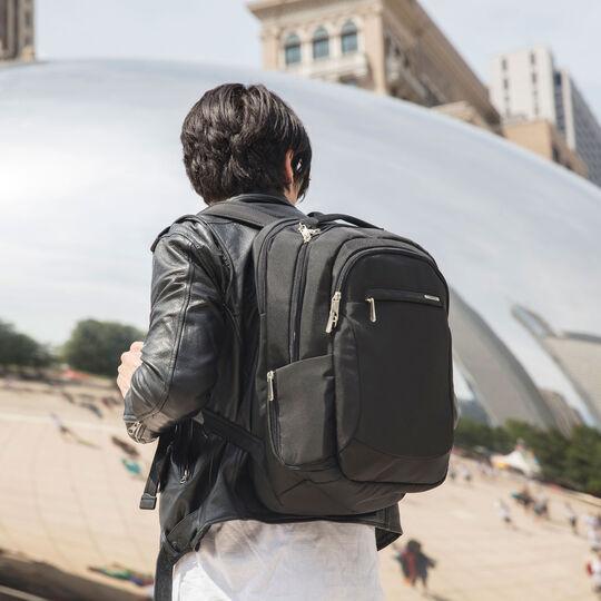 Travelon Anti-Theft Classic Large Backpack for Women & Men - Secure Travel Backpack with RFID Blocking & Lockable Zippers - Perfect for Commuting, Business Trips & Vacation Travel