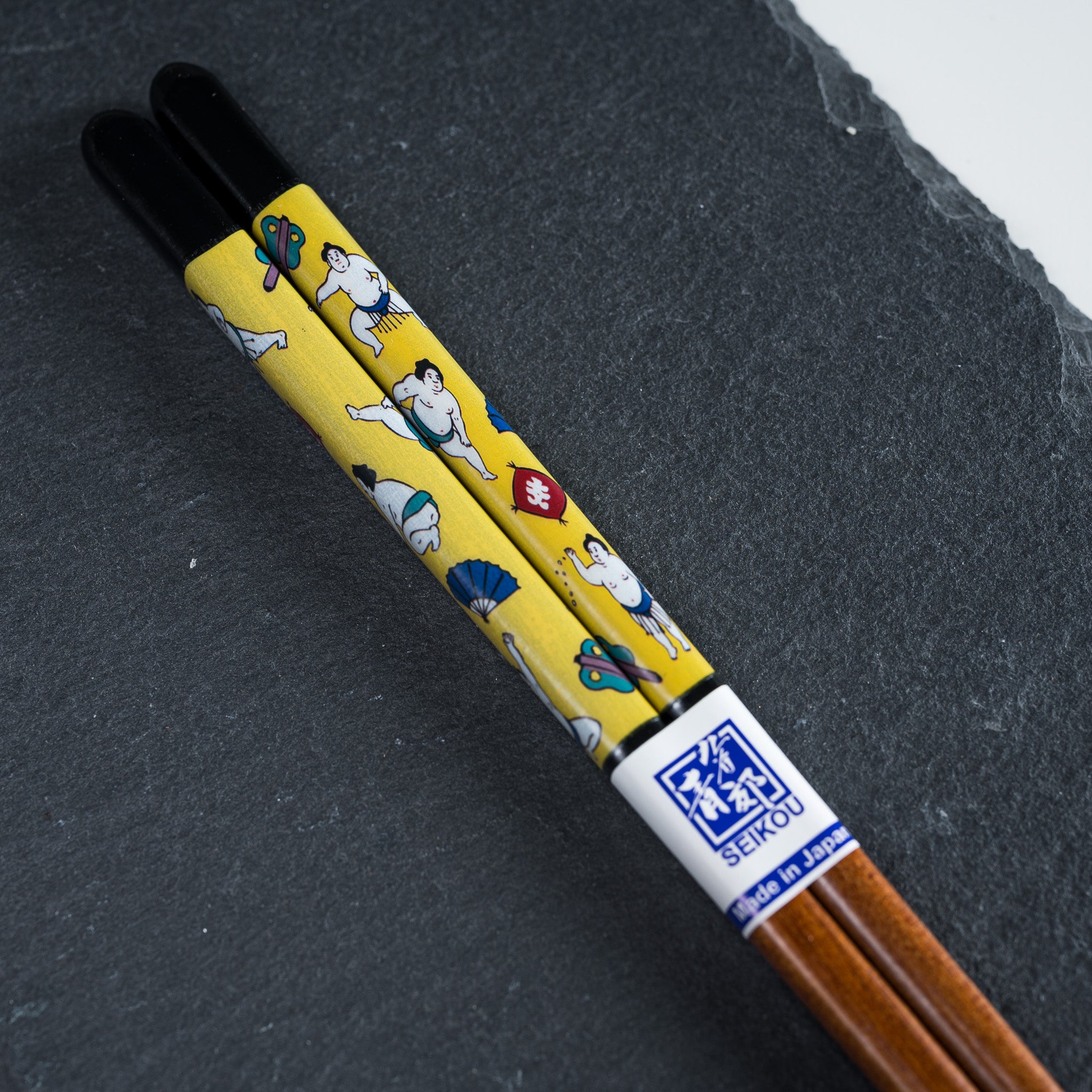 Premium Kutani Design x Wakasa Lacquered Chopsticks - Black 23cm Handcrafted Japanese Chopsticks for Sushi, Ramen & Asian Dining - Elegant Gift Set