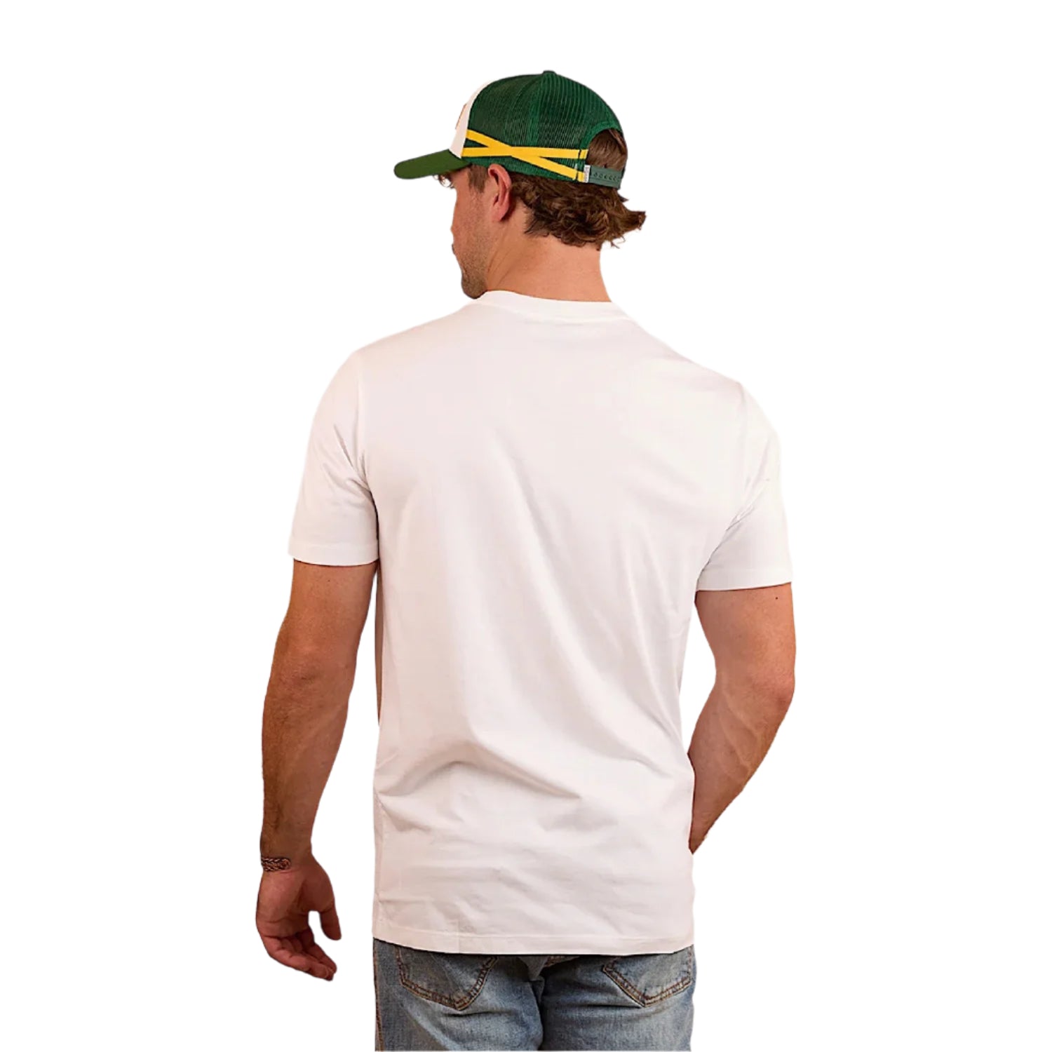Ringers Western Men's Classic Fit Pocket T-Shirt | Soft Cotton Crewneck Tee for Casual Wear | Southbridge White | Perfect for Everyday Outfits & Western Style Fashion