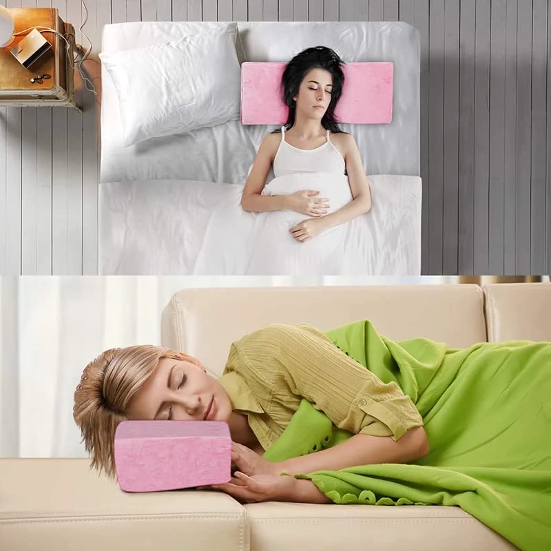 Koolouispoper Grafted Eyelash Extension Pillow - U-Shaped Neck Support with Soft Memory Foam & Storage Pocket for Eyelash Artists & Salon Professionals (Pink) | Perfect for Lash Extensions, Makeup Application & Beauty Treatments