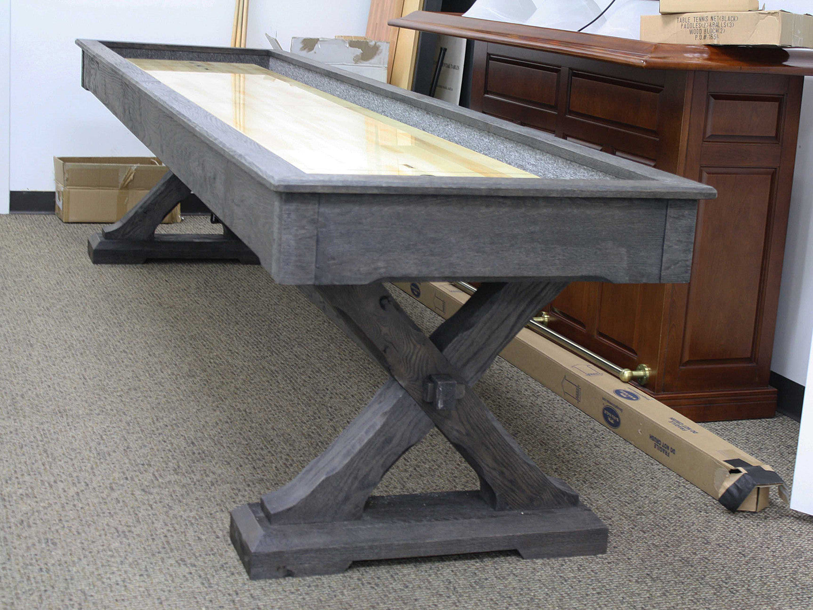 Premium Presidential Kariba Shuffleboard Table for Game Rooms & Bars - Classic Wooden Shuffleboard for Indoor Entertainment & Family Fun