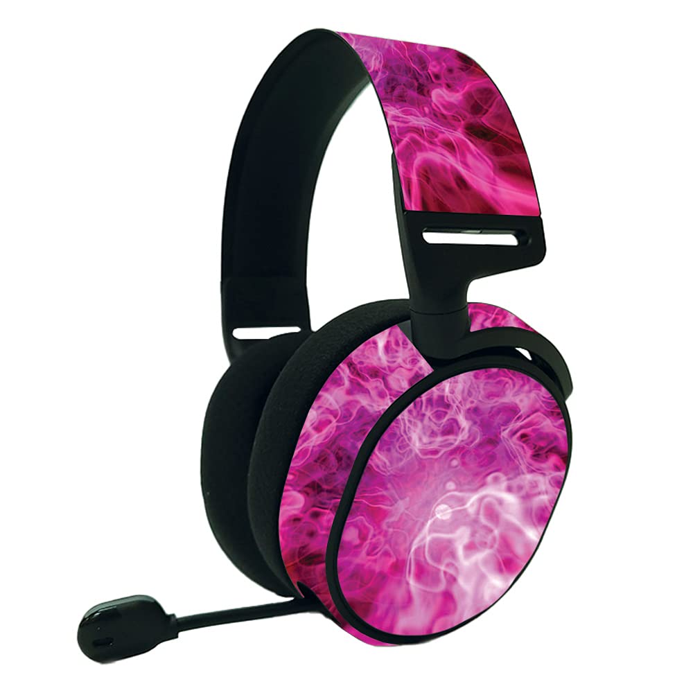 MightySkins Vinyl Decal Wrap Cover Compatible with SteelSeries Arctis 9 Headset - Red Mystic Flames Design | Protective & Durable Skin for Gaming Headsets | Easy to Apply & Remove | Made in USA | Perfect for Gamers & Streamers