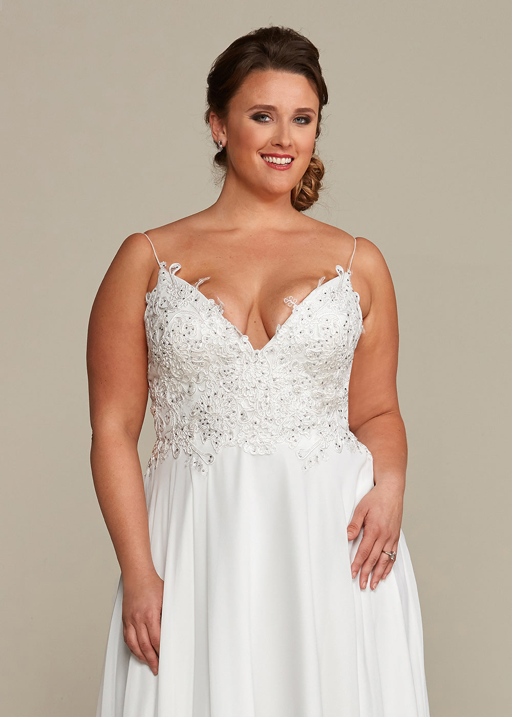 Rachel Wedding Dress - Elegant Lace Bridal Gown for Try at Home | Perfect for Beach, Church & Garden Weddings