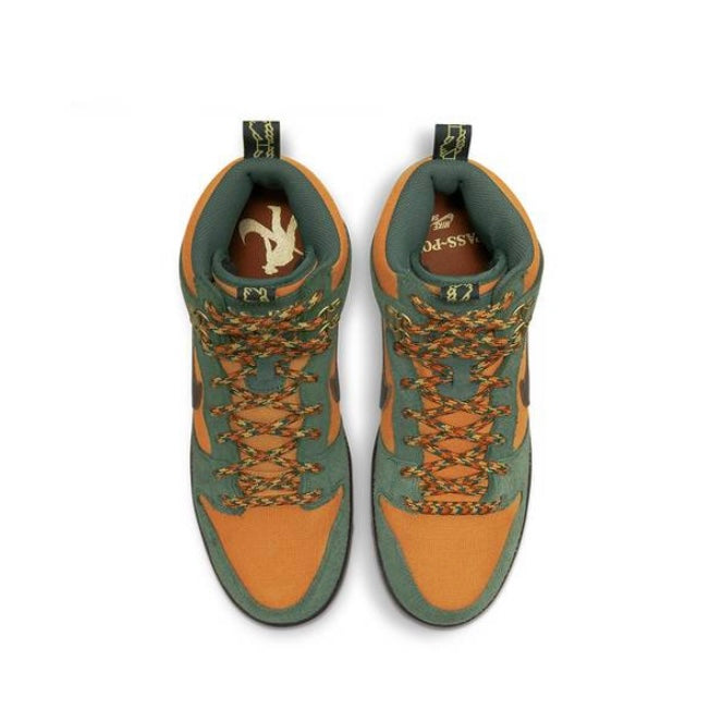 Nike SB Dunk High Pass~Port Work Boots - Army Green/Brown/Black Sneakers for Skateboarding & Streetwear Fashion