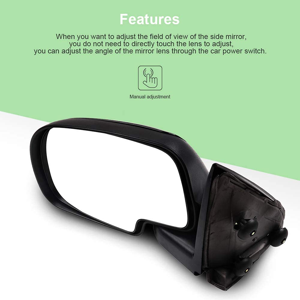 SCITOO Manual Adjustable Folding Side Mirrors for 1999-2006 Chevy Silverado Suburban Tahoe & GMC Sierra Yukon (1999-2000 New Body Style 2007 Classic) - Perfect for Parking, Towing & Enhanced Visibility