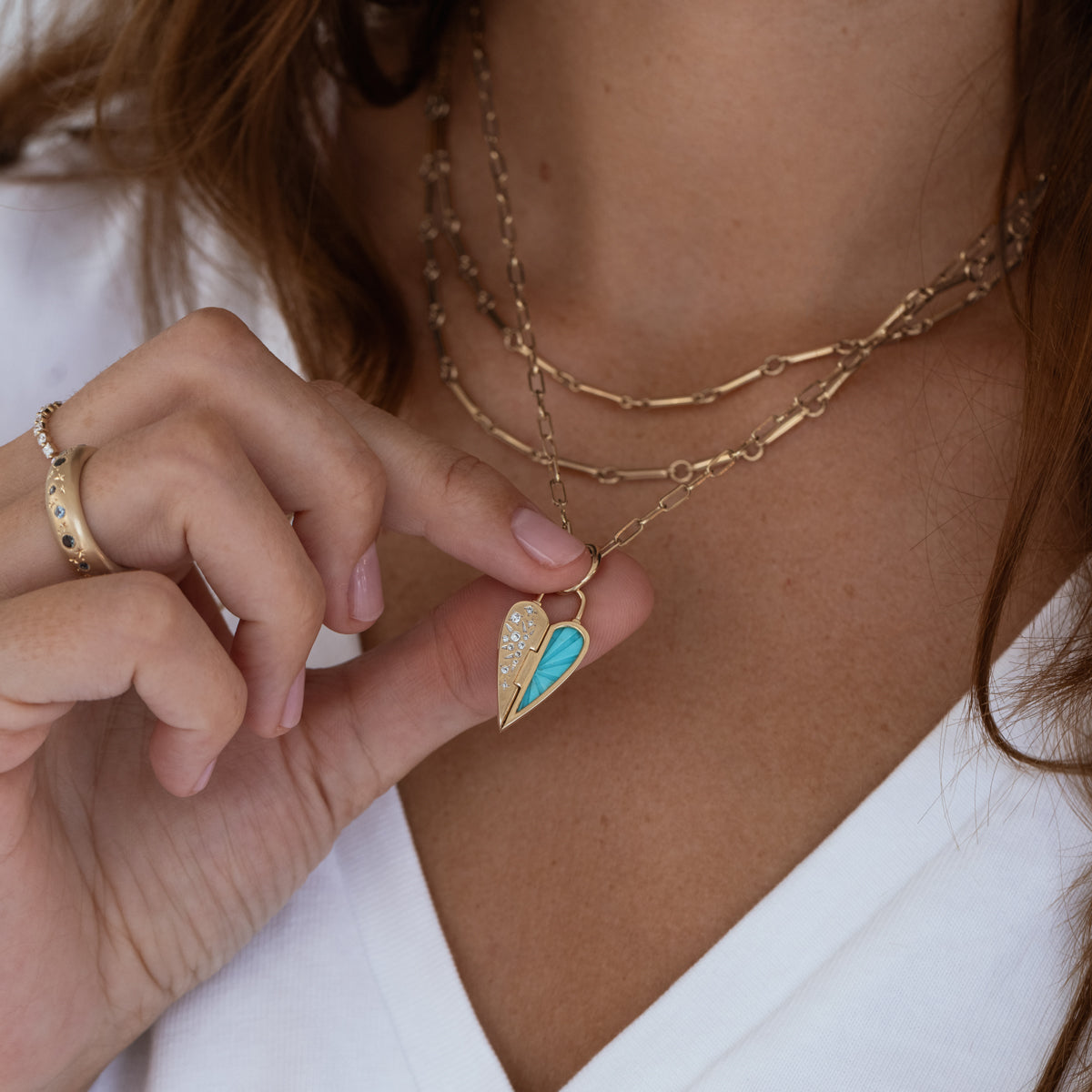 Wild Heart Pendant Necklace - Natural Stone Jewelry for Women, Boho Chic Accessories - Perfect for Everyday Wear, Gifts & Spiritual Healing