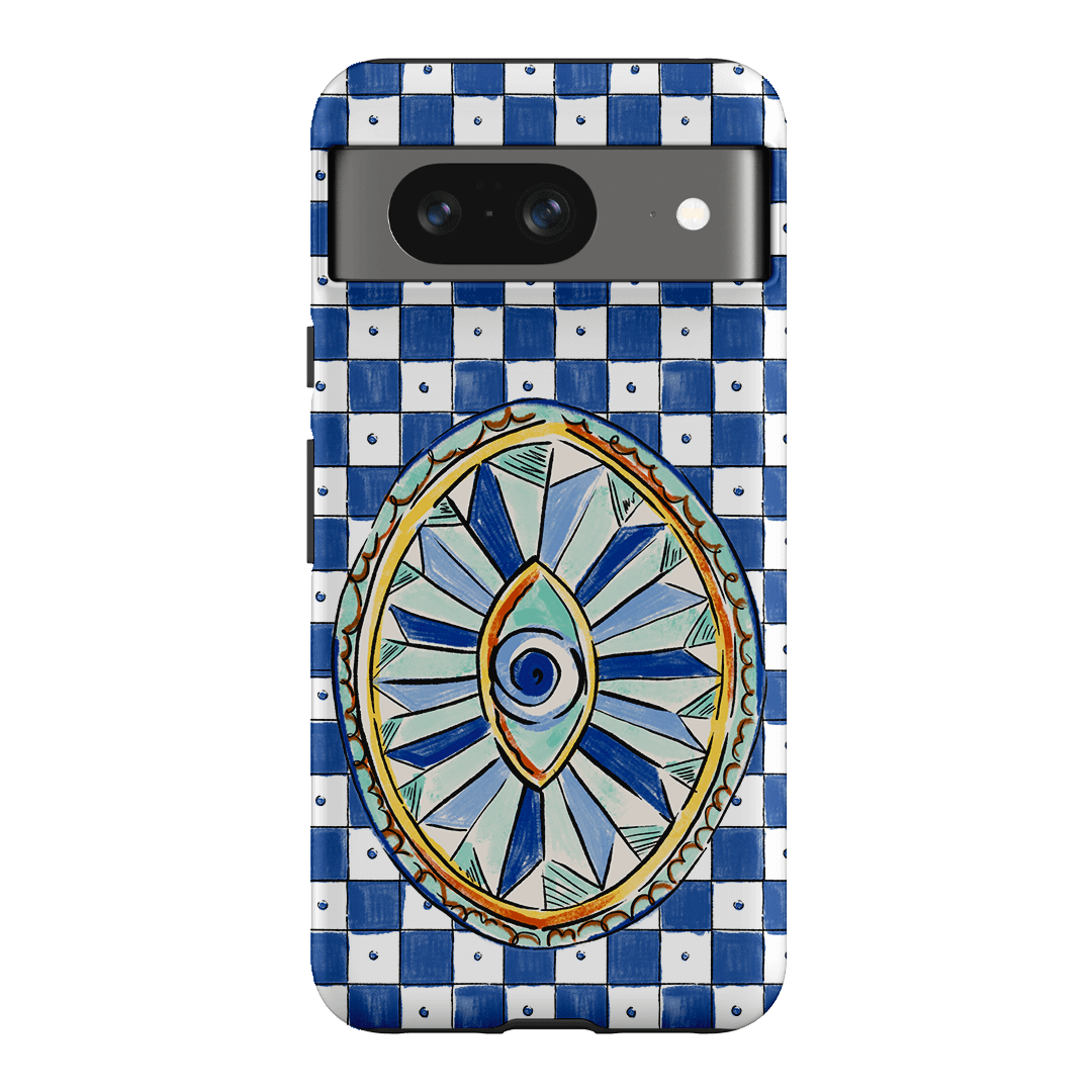 Evil Eye Protection Phone Case - Trendy & Durable Anti-Scratch Cover for iPhone & Samsung - Perfect for Travel, Work & Daily Use