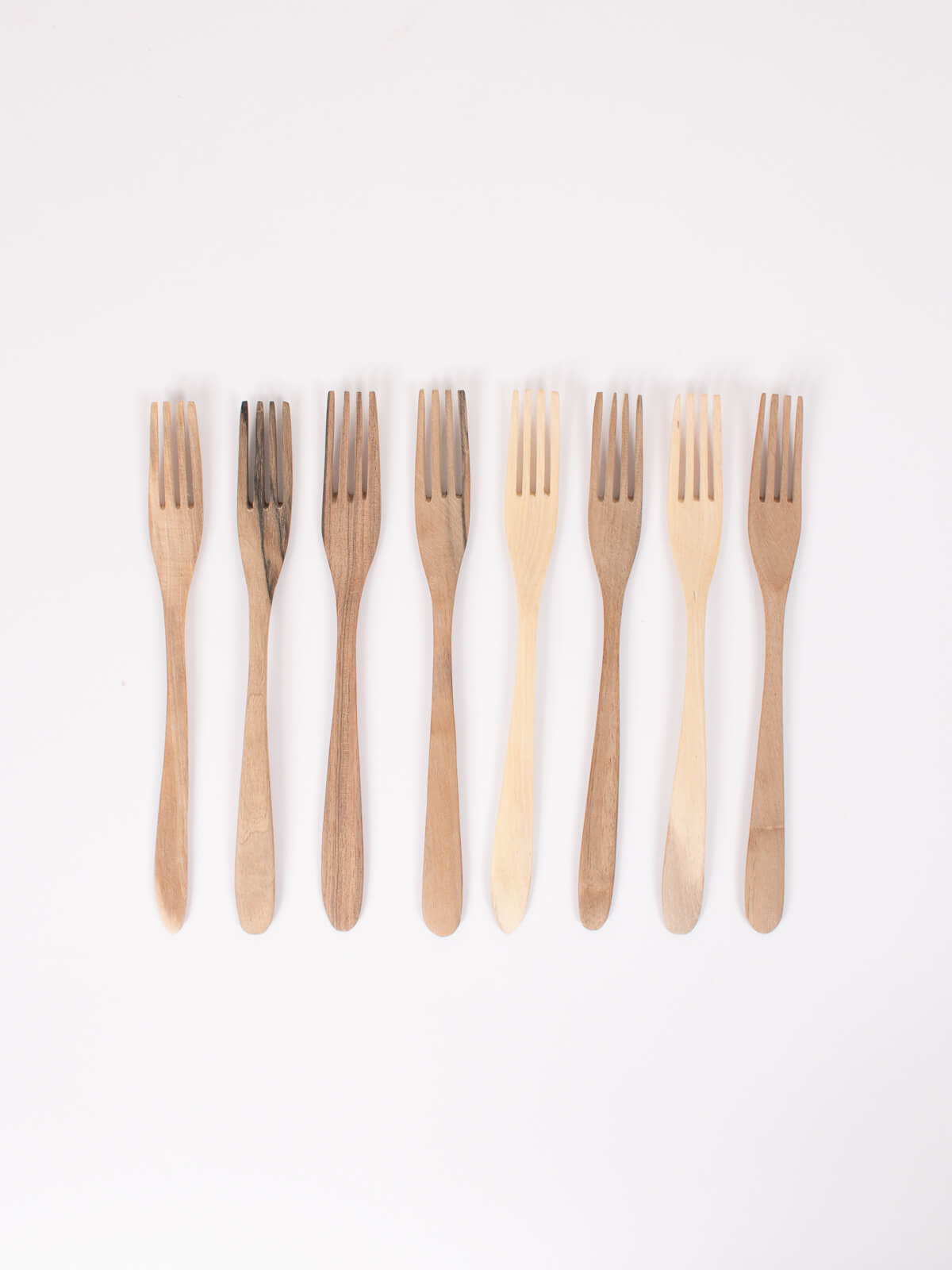 Premium Walnut Wood Fork Set - Eco-Friendly, Durable & Stylish Cutlery for Dining, Camping & Picnics