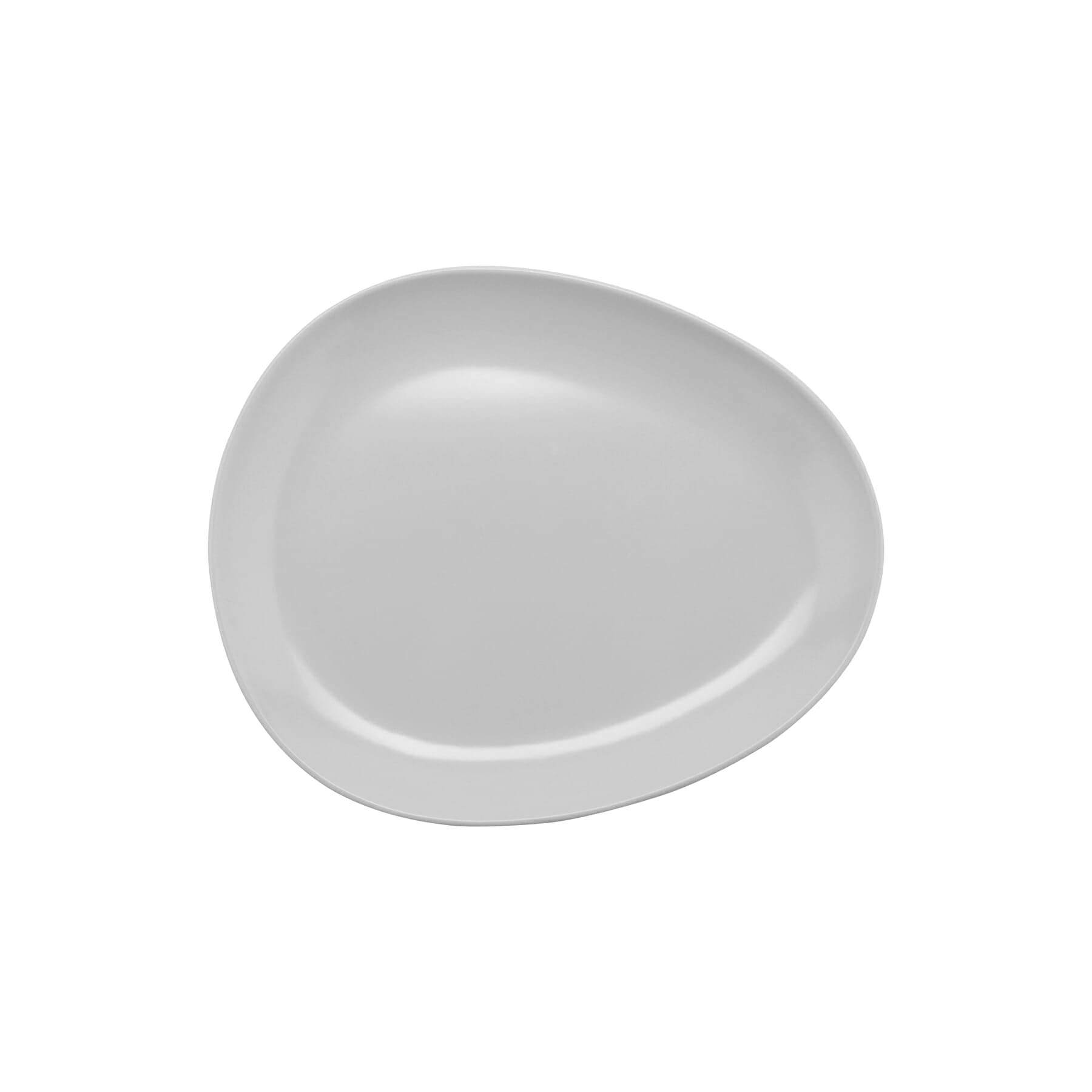 Melamine Break-Resistant Egg-Shaped Coupe Platter Set of 12 - 11