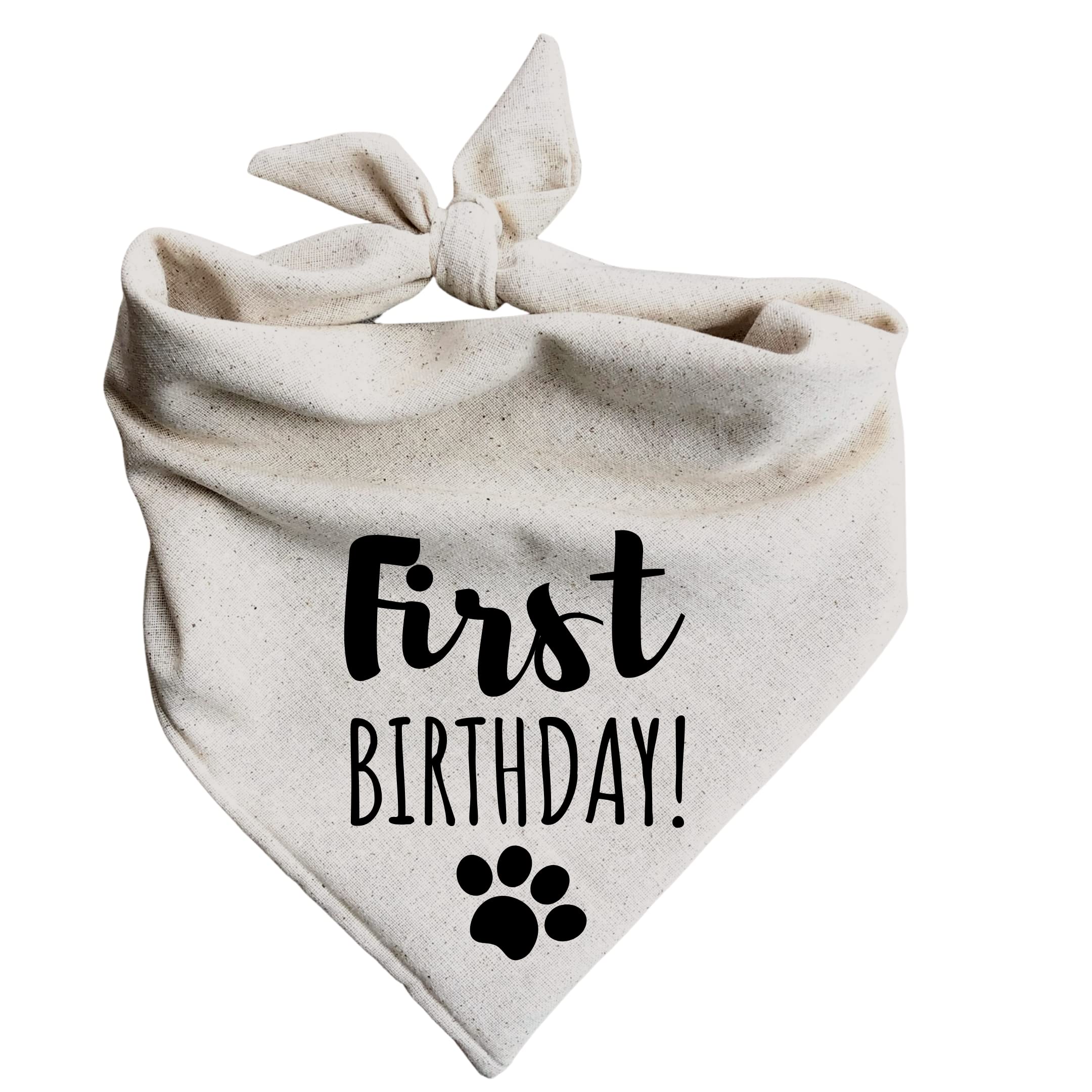 1st Birthday Dog Bandana for Boy & Girl Puppies - Large Pet Party Bandanna - Perfect for Birthday Celebrations & Photo Shoots