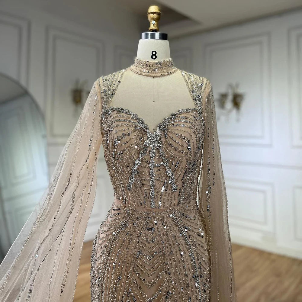 Serene Hill 2025 Luxury Dubai Sweetheart Mermaid Beaded Evening Gown for Women - Elegant Formal Dress for Prom, Gala, Wedding & Special Occasions